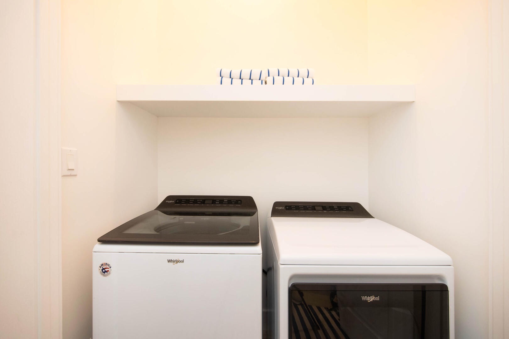 In-unit washer and dryer.