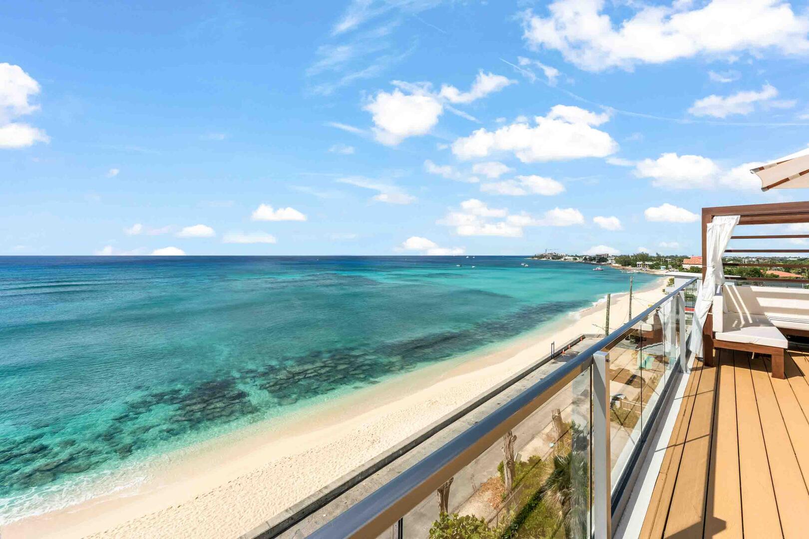 Savor kiss the sky views and stunning sunset vistas from the rooftop pool deck.