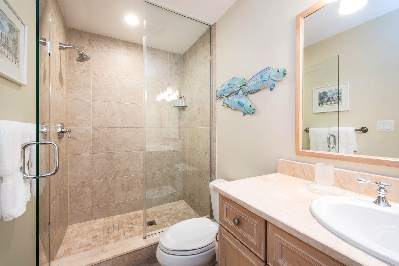 Bedroom 4 ensuite with shower.