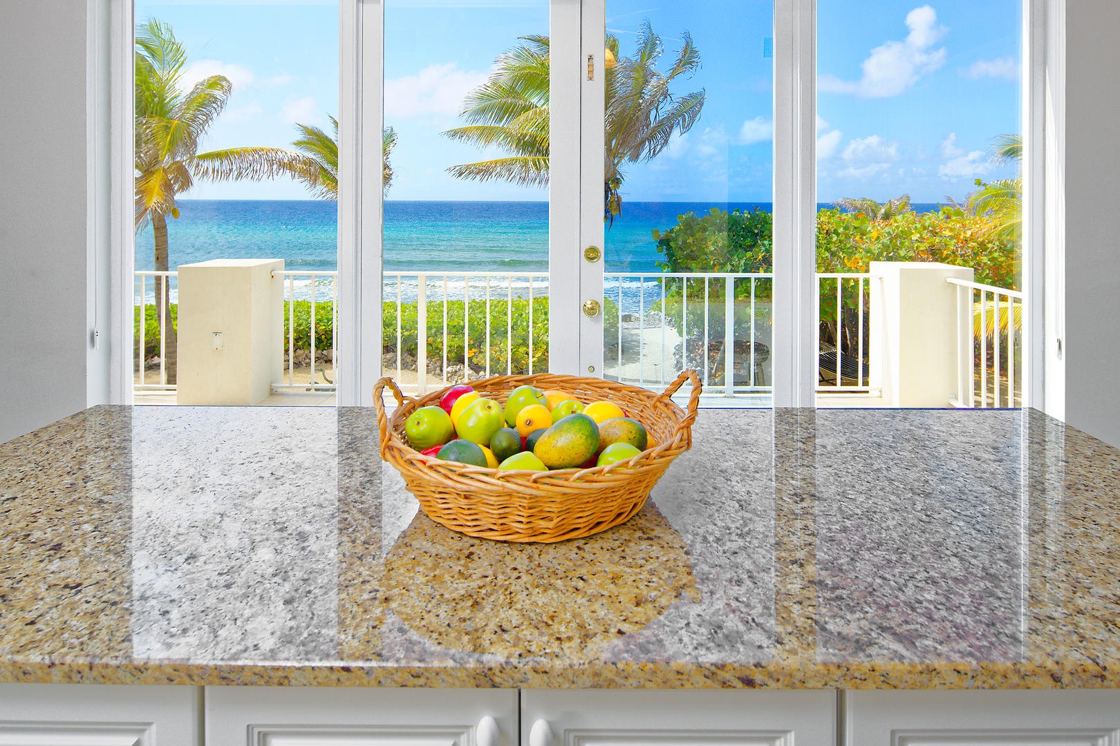 Kitchen island views.