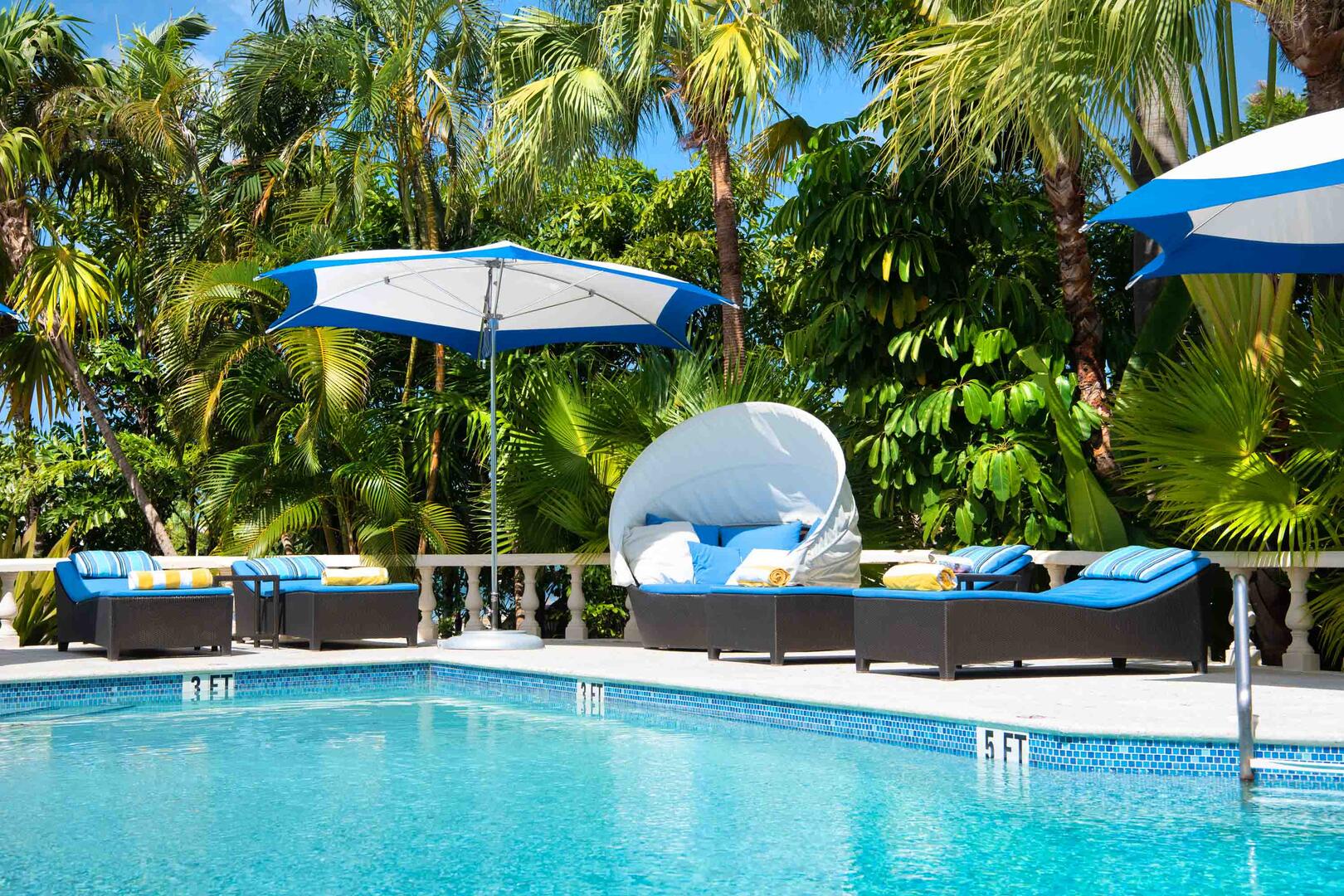 Kaiku boasts one of the largest pools in the neighborhood.