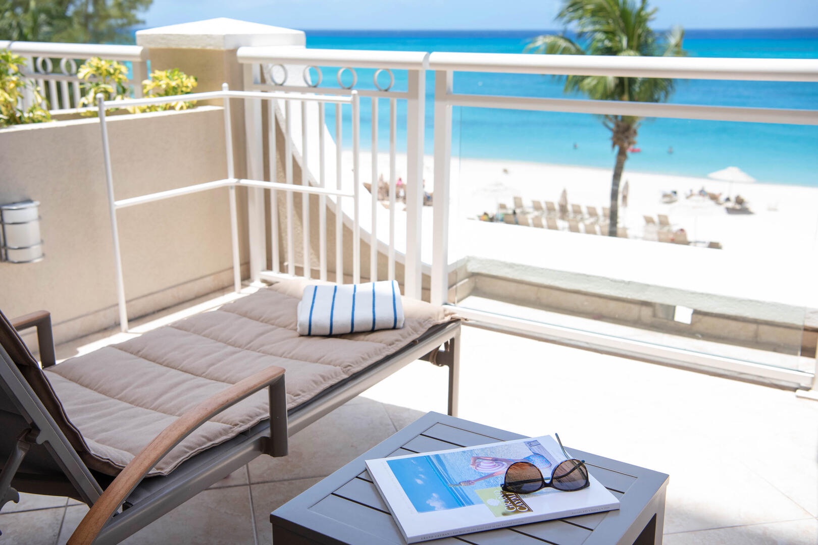 Relax and recharge in the privacy of your own beachfront balcony.