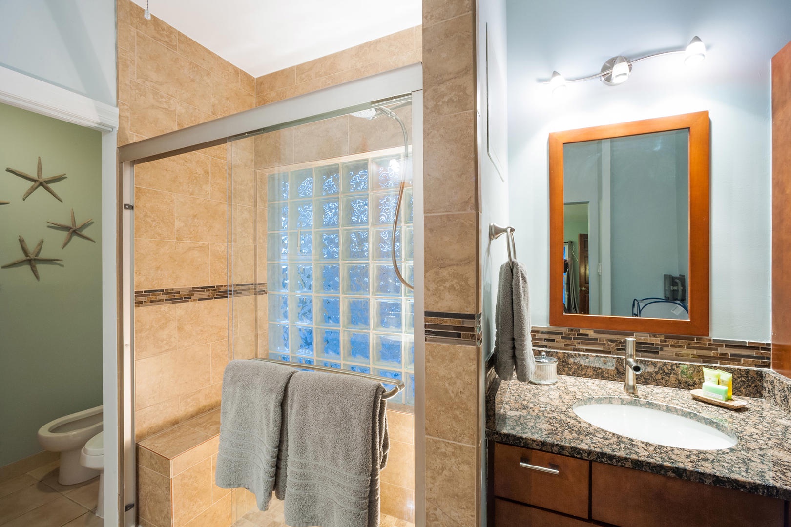 Bedroom 1 ensuite with shower.