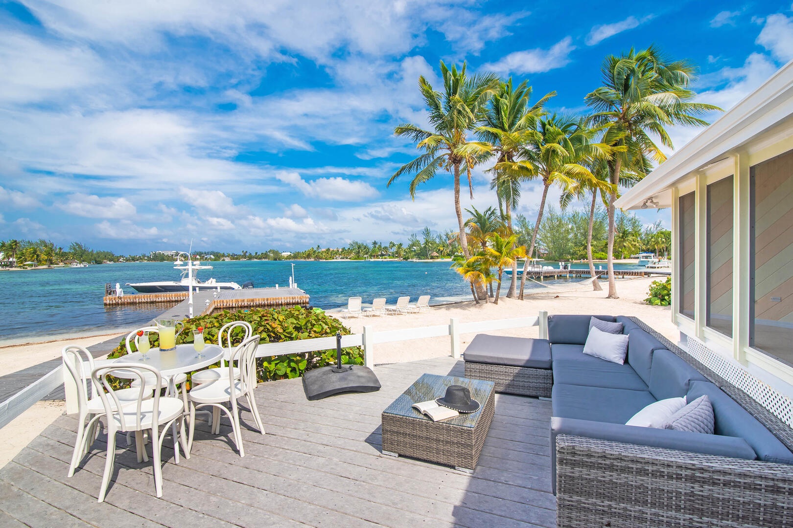 Waterfront views off the sun deck. Don't forget to pack your nice shades!