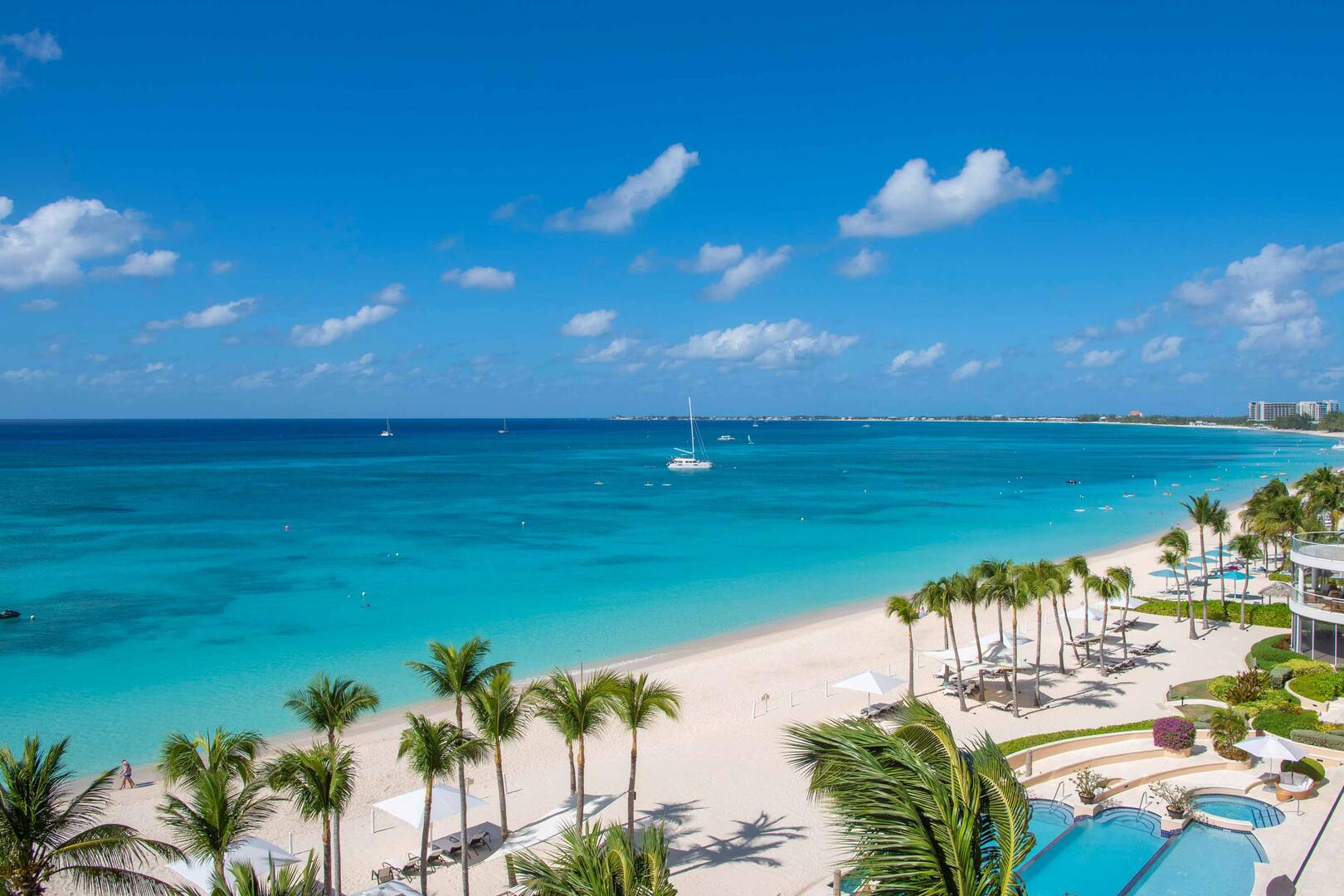 Seven Mile Beach views.