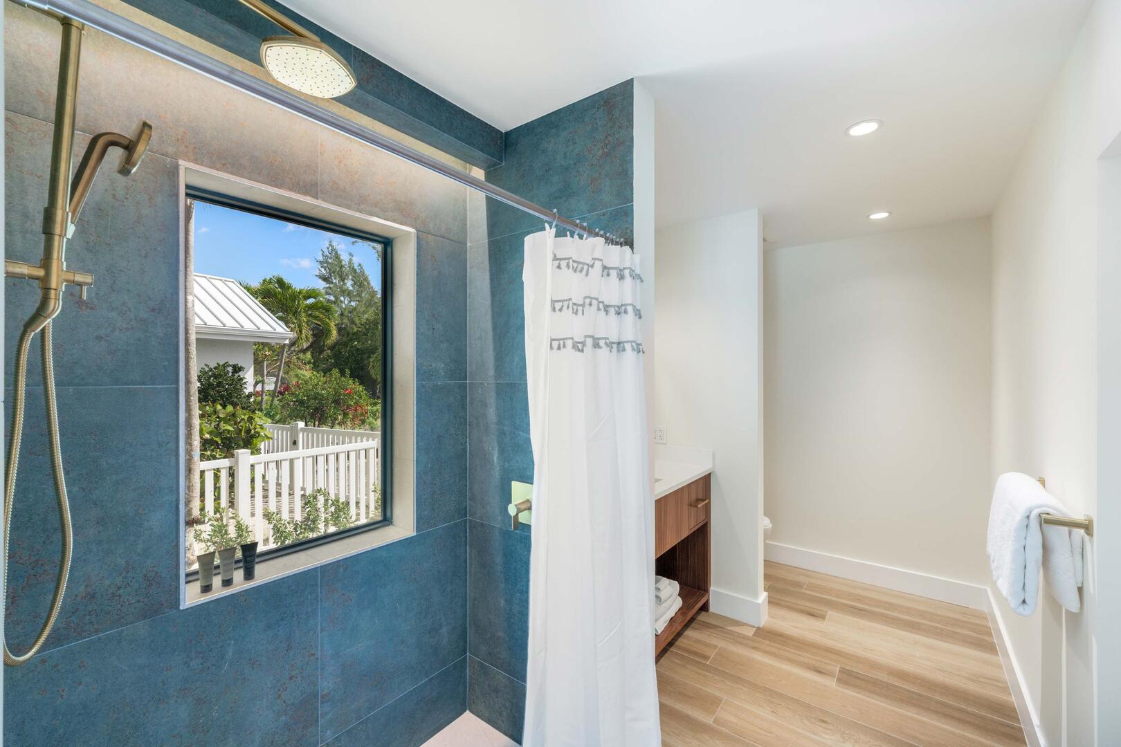 Bedroom 1 ensuite with shower.