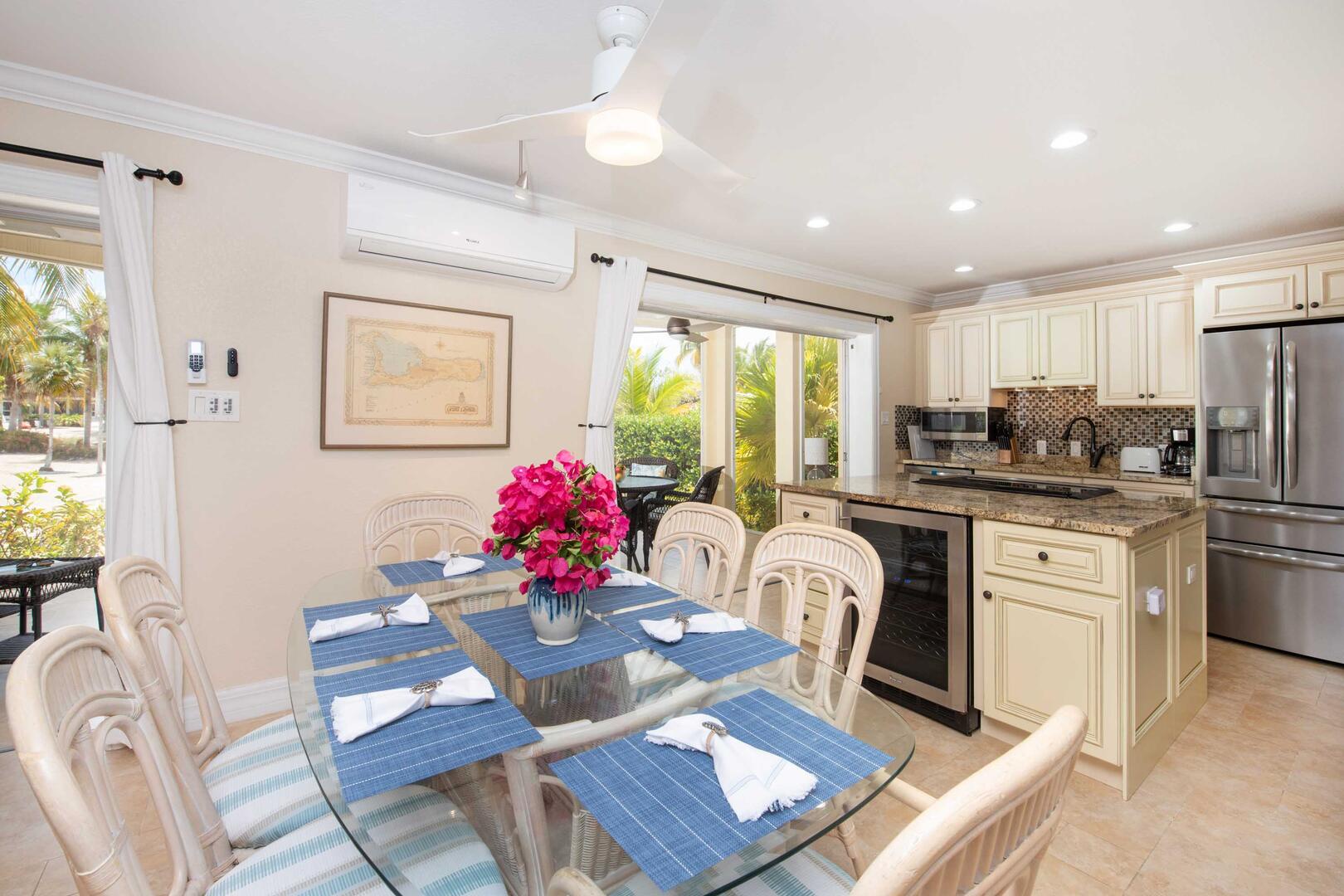 Formal dining table.