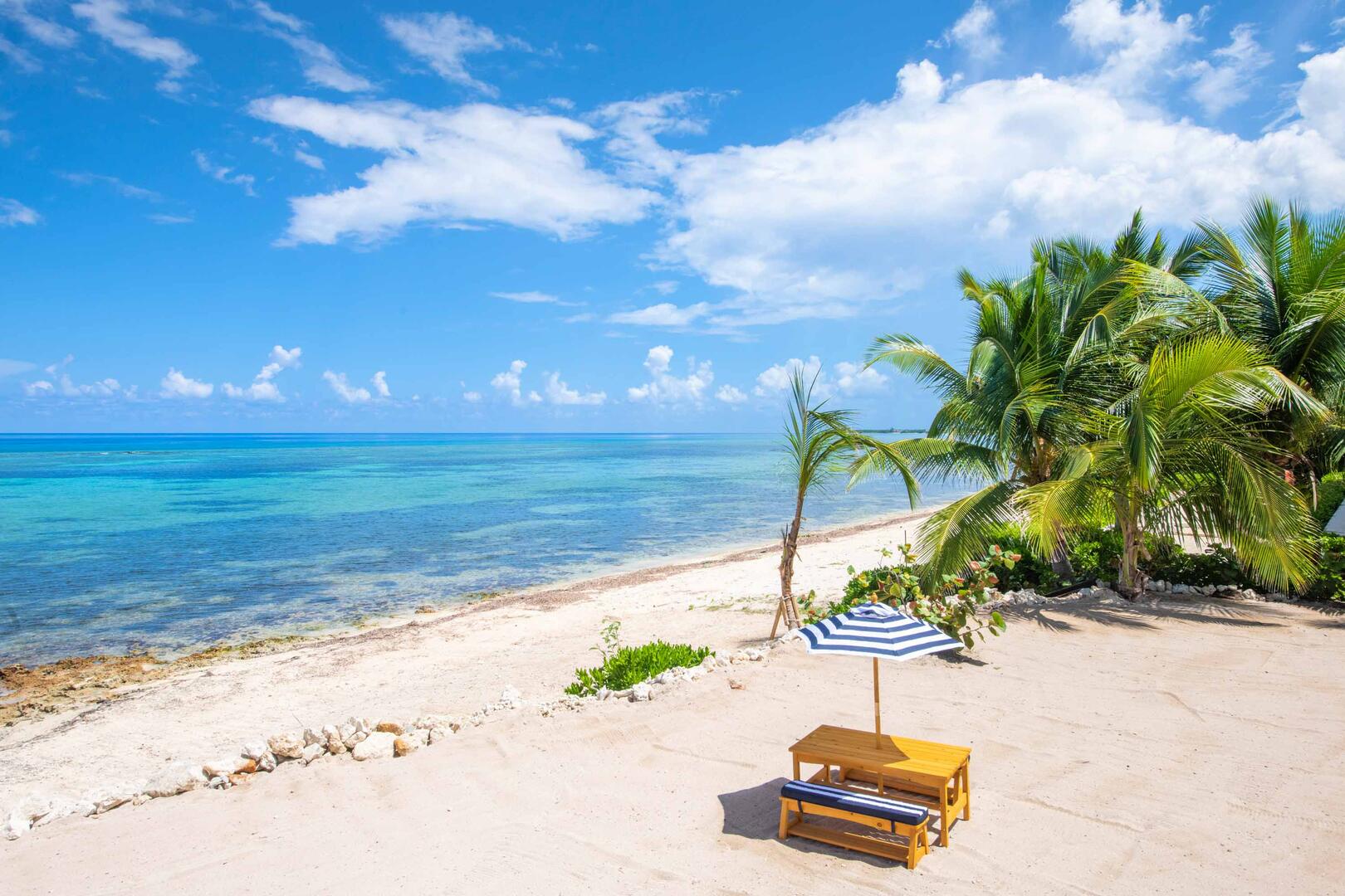 Private beachfront villa.