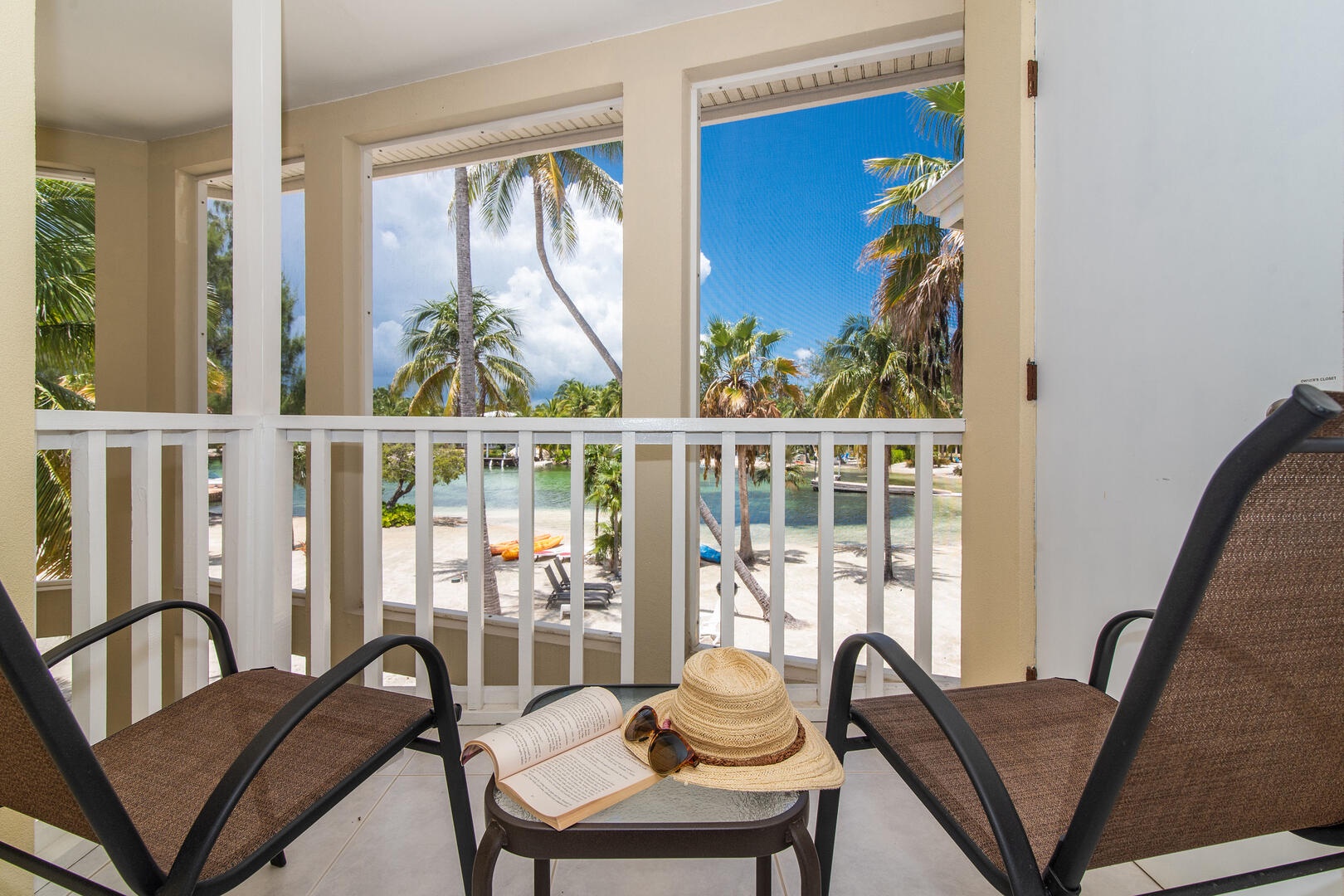 Private balcony off Bedroom 2.