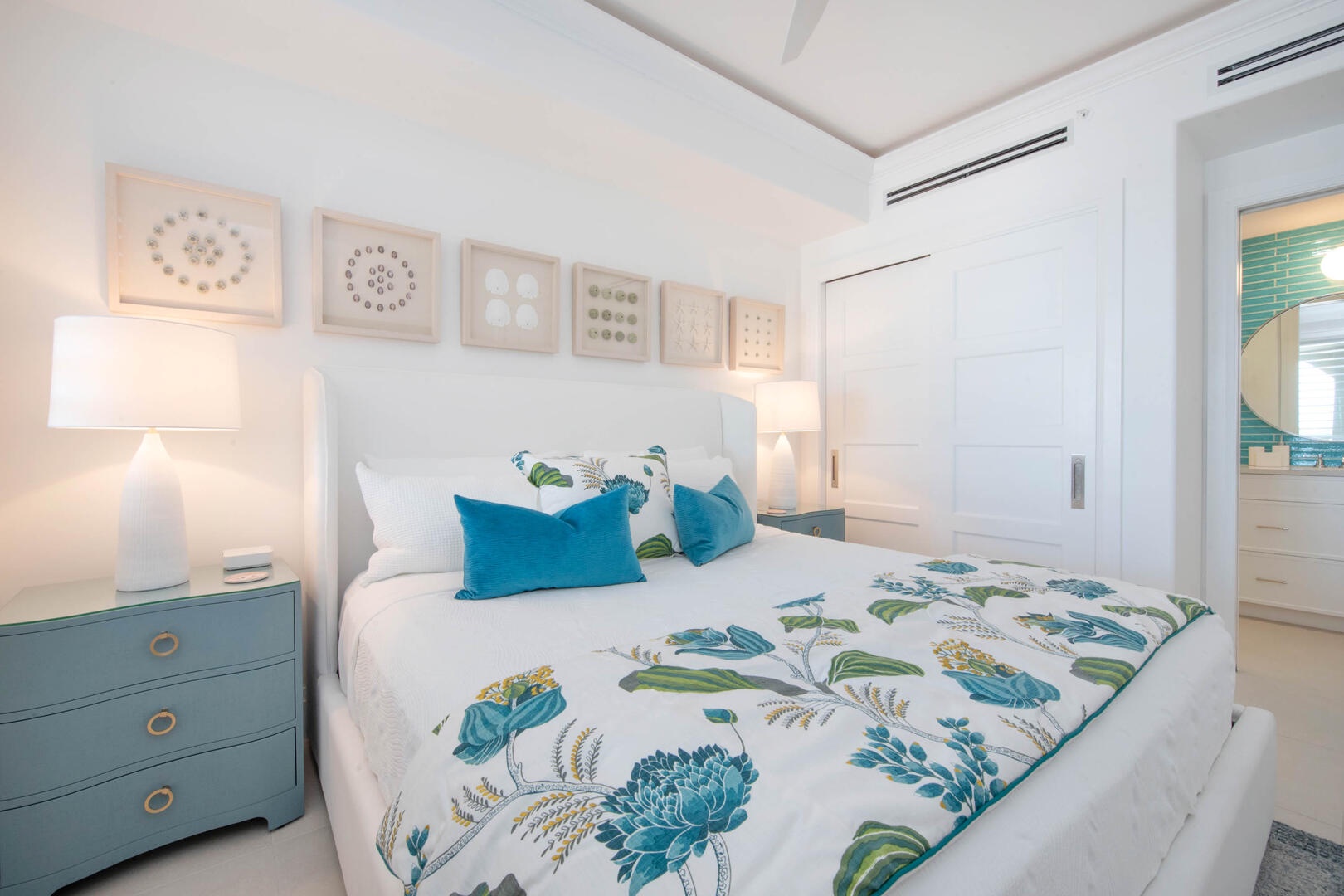 Guest Suite 1 with television.