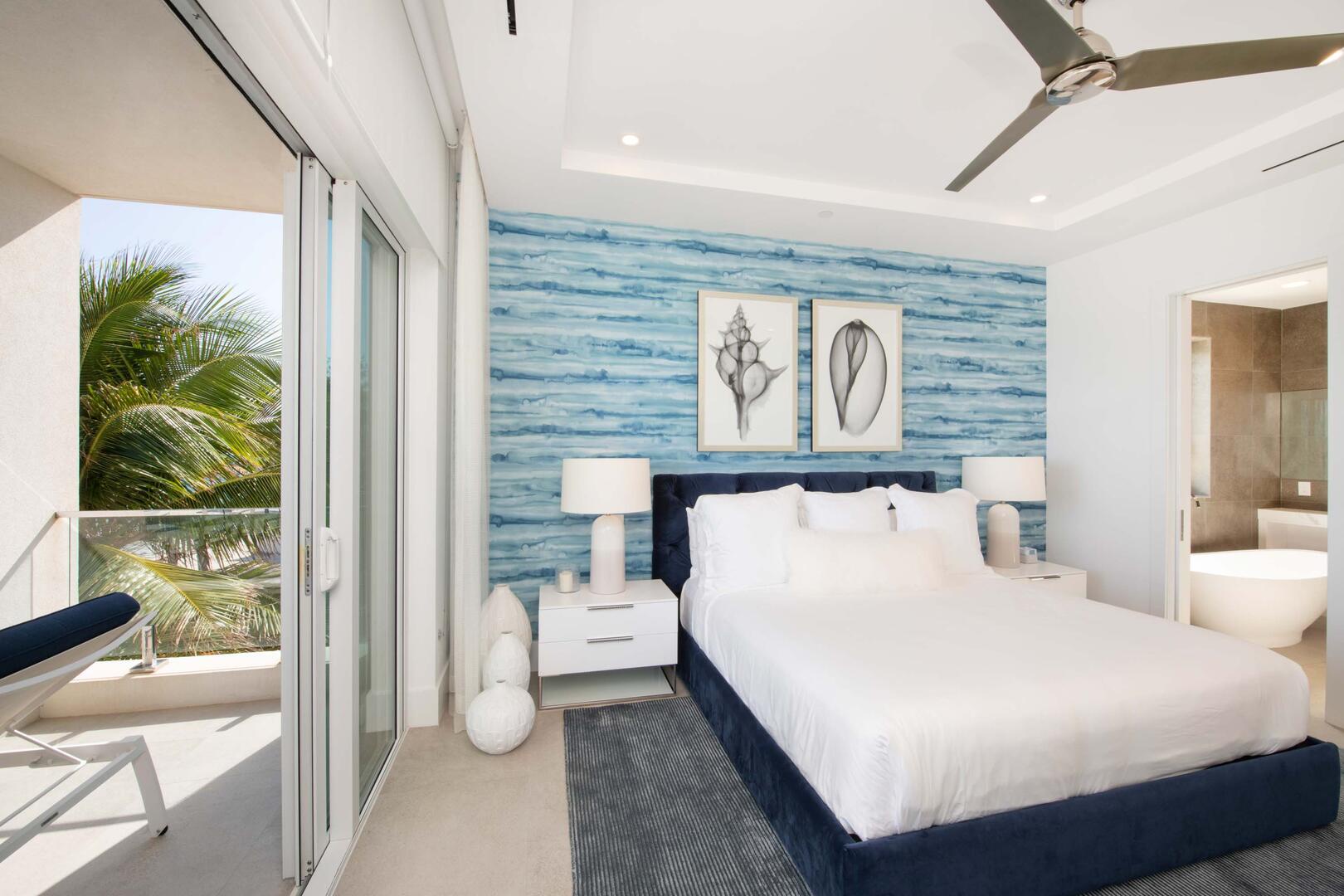 Primary Suite with walk-out access to the oceanfront balcony.