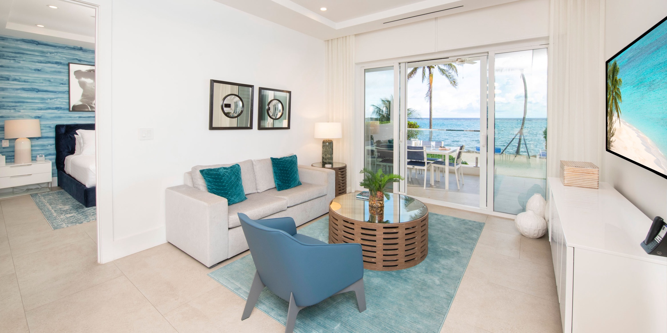 Second living area with modern interiors.