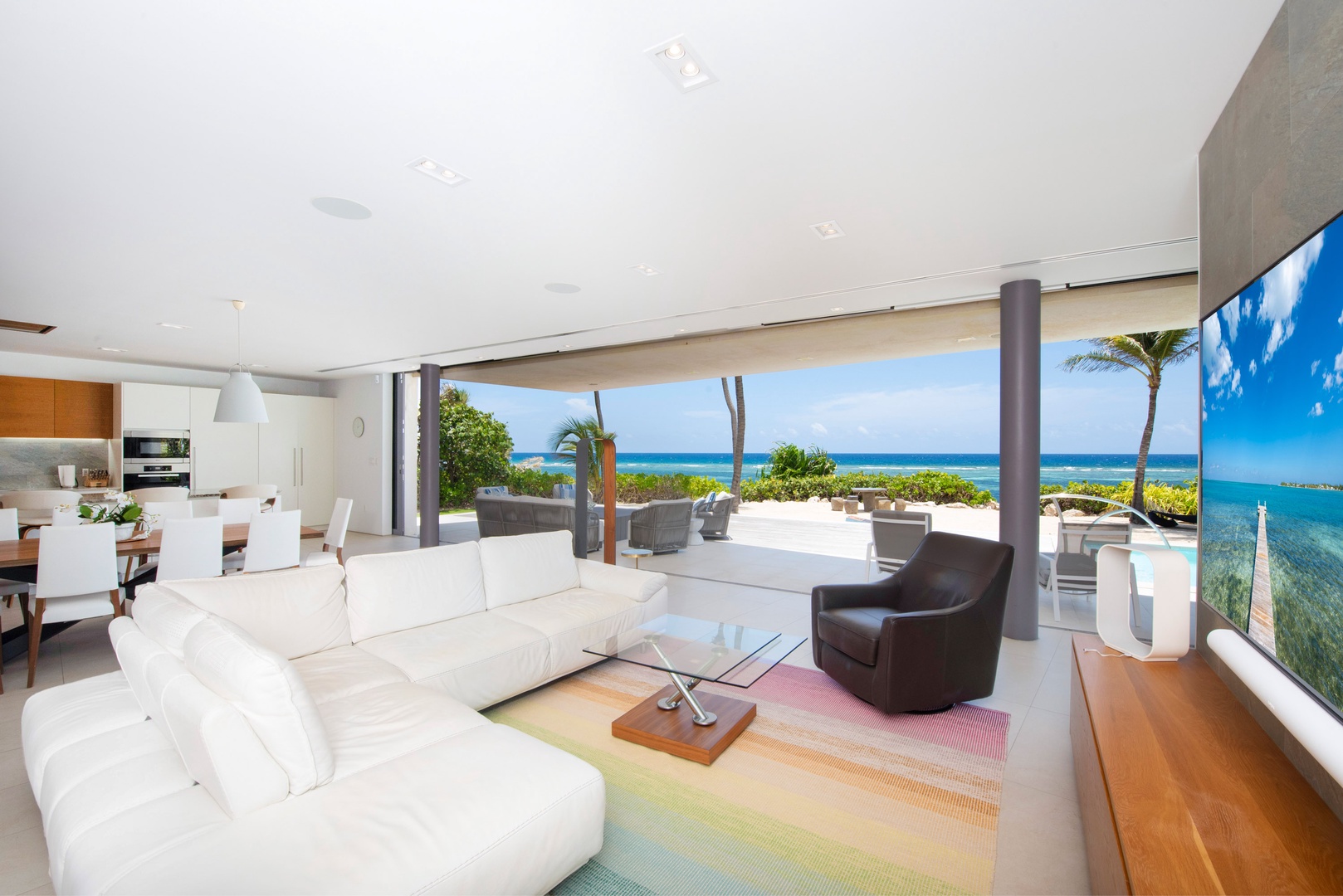 Living room with views