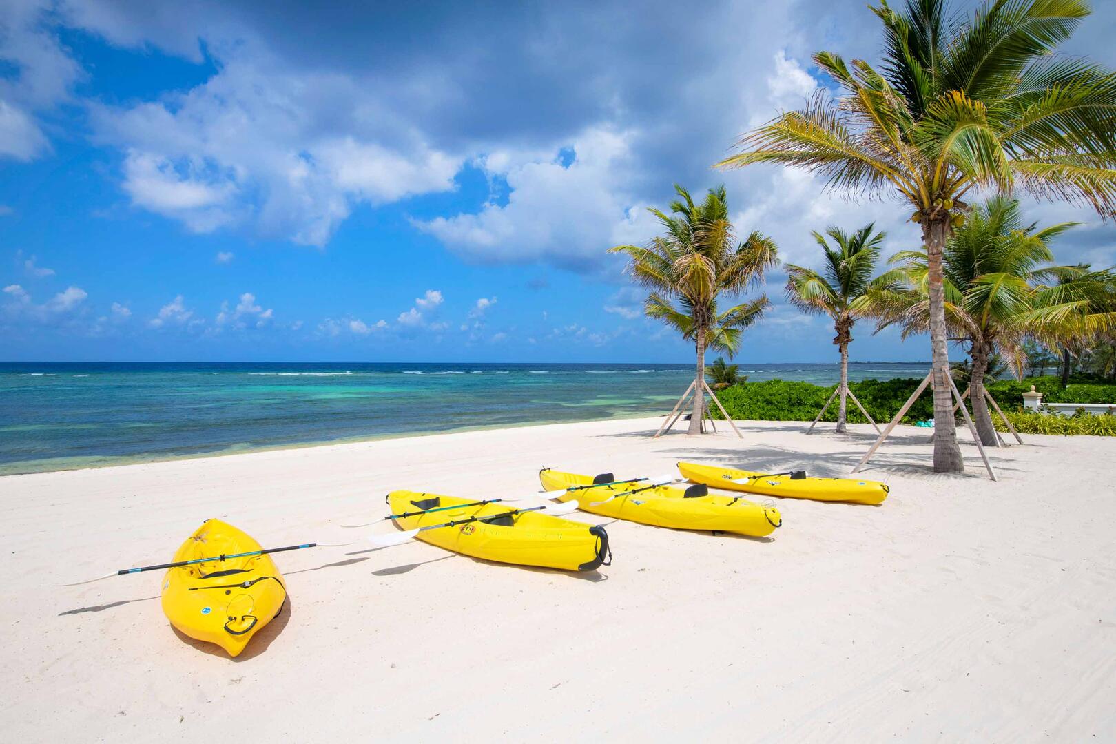 2 Tandem Kayaks Included, 2 Single Kayaks Included