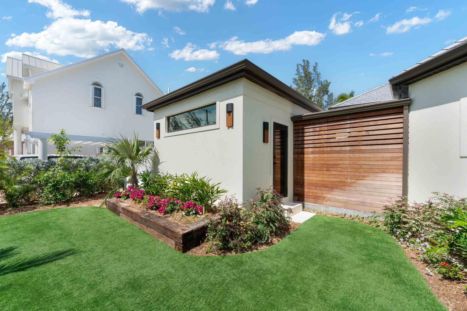 Bedroom 4's private entryway at the front of the villa.