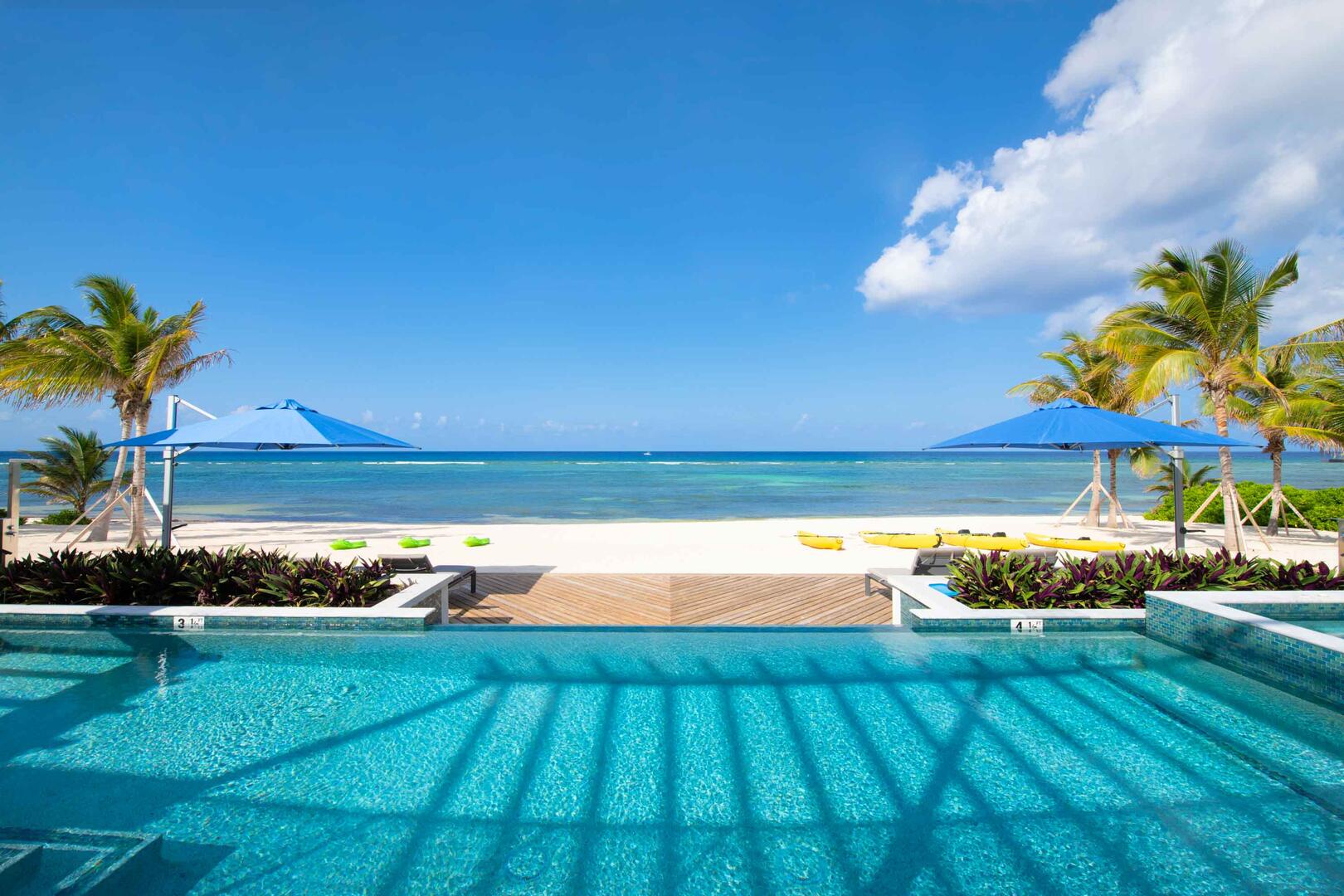 Poolside ocean views