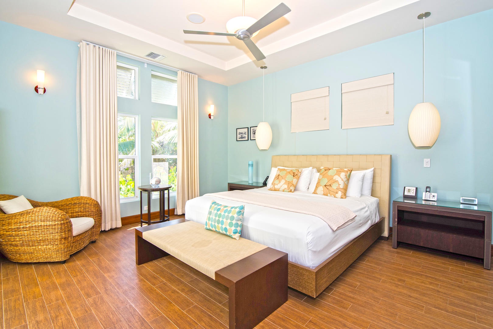 One of the master bedrooms.