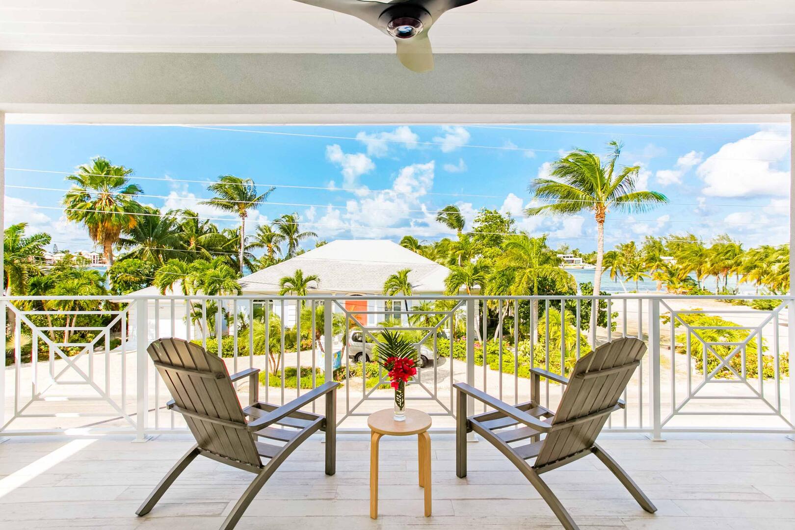 Upper suite private balcony.