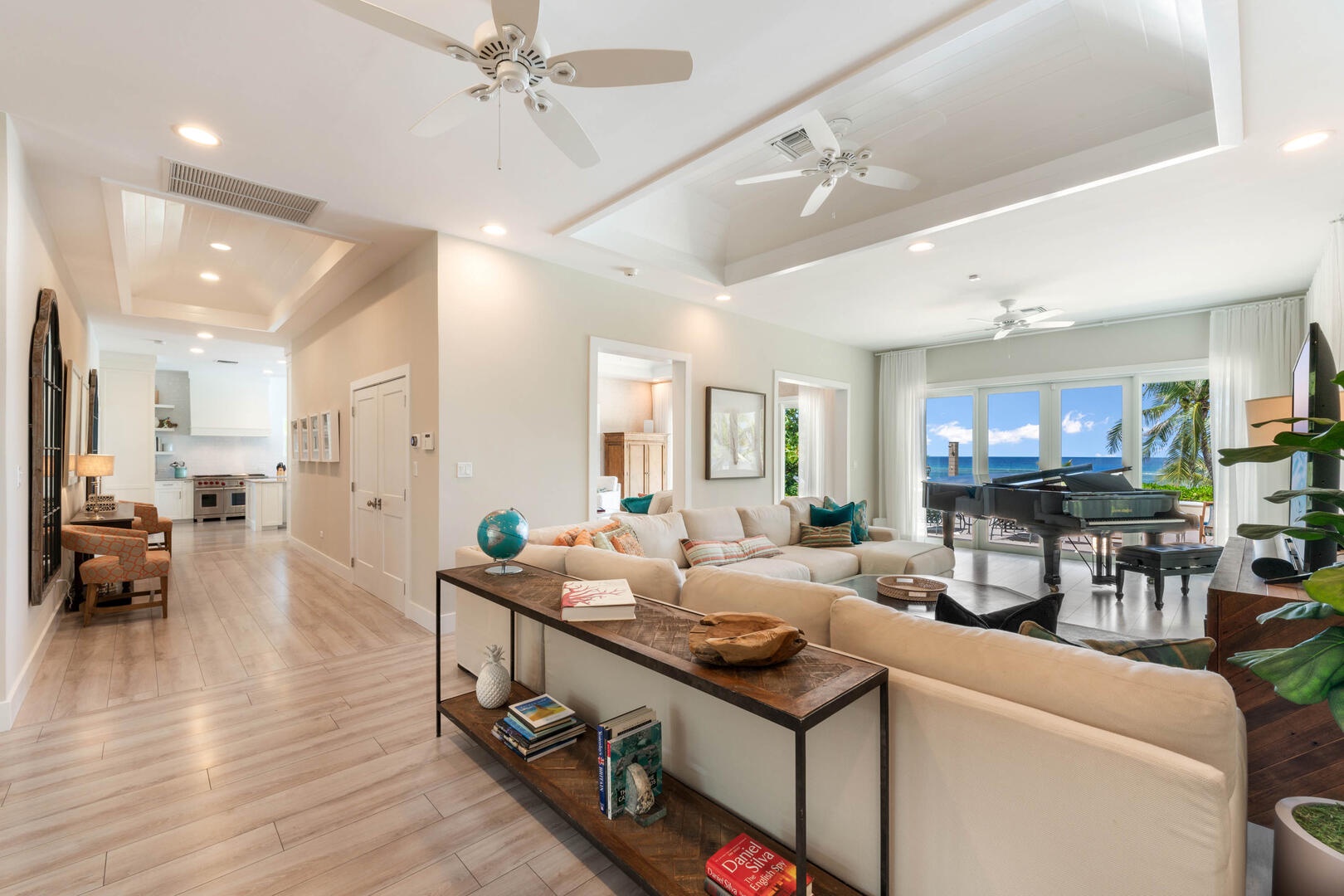 Cozy living room perfect for movie nights.