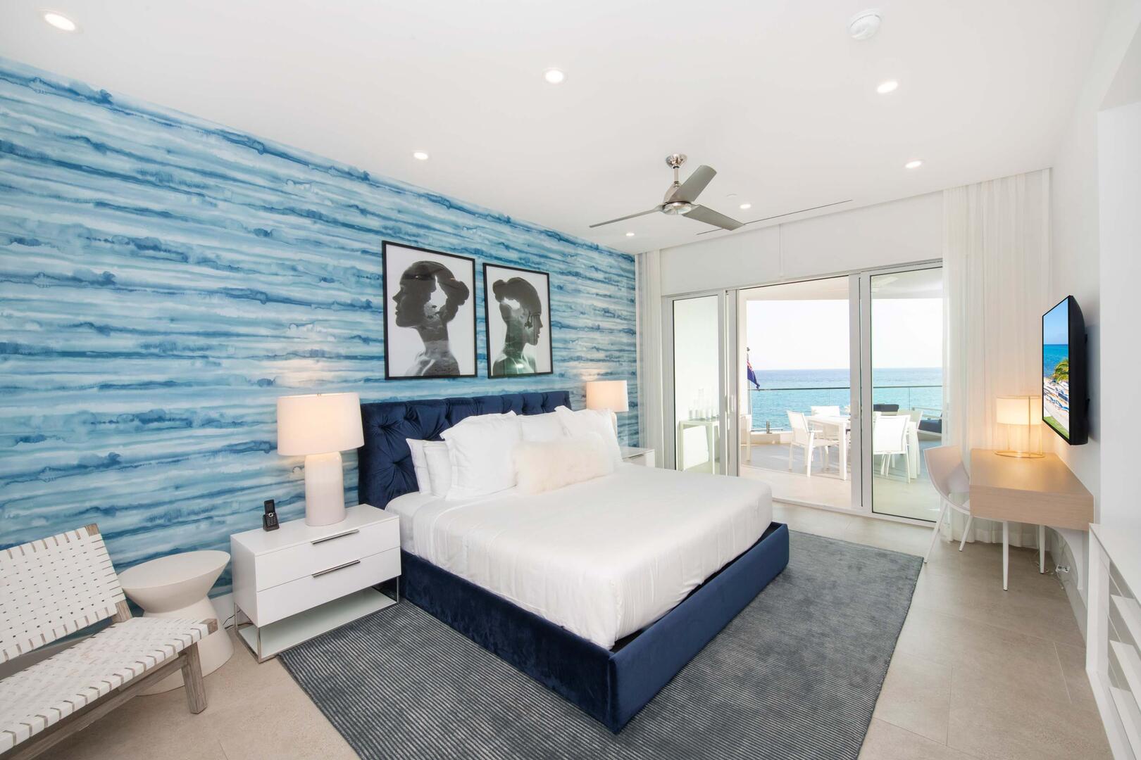 Primary Suite with king bed.