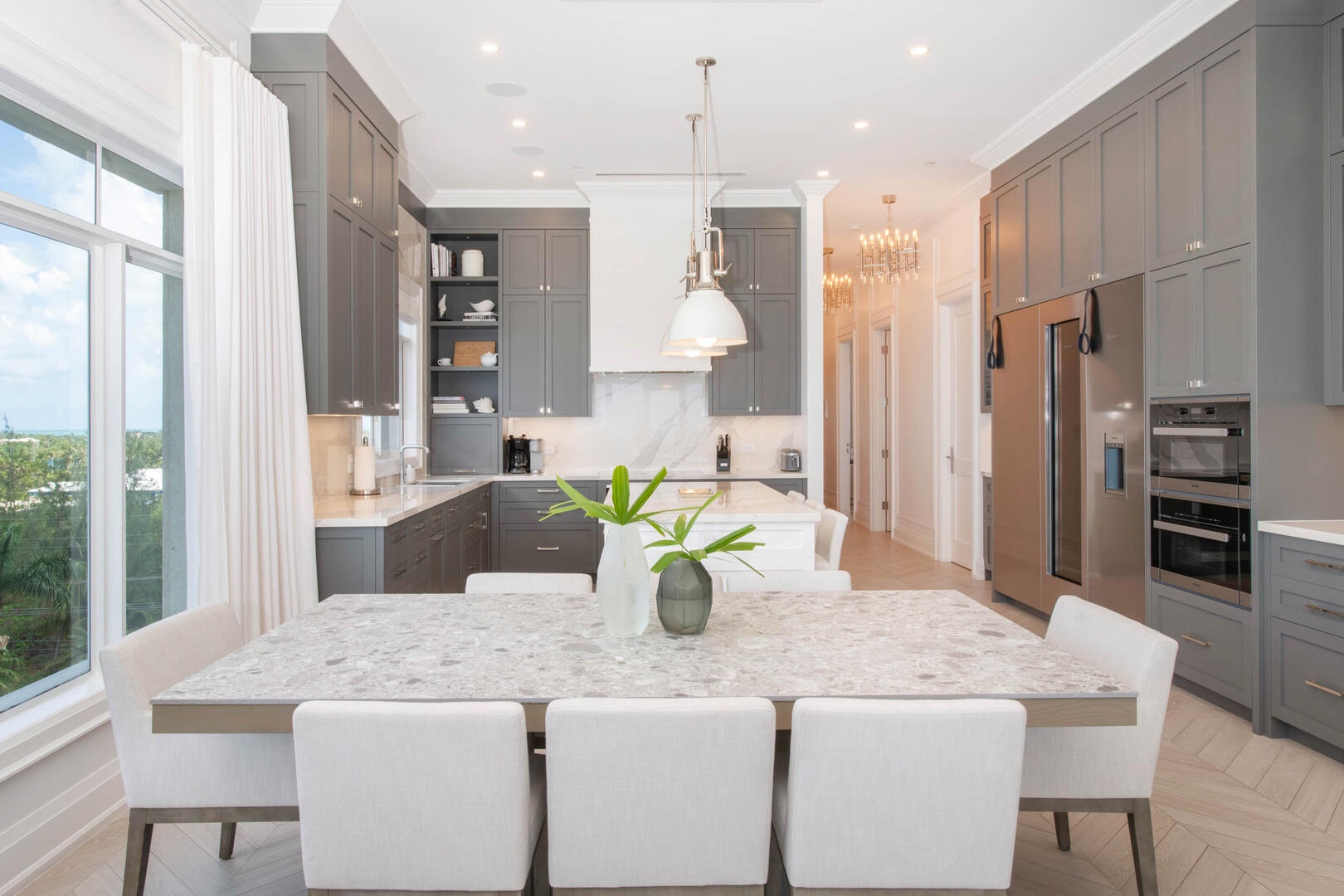 Formal dining table.