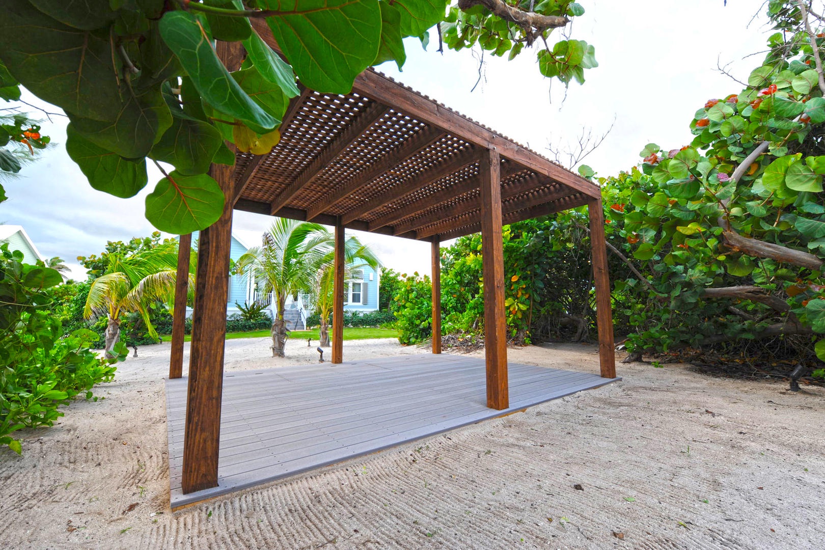 Resort pergola.