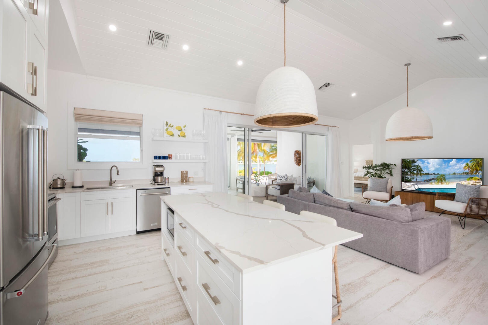 Modern renovated kitchen.