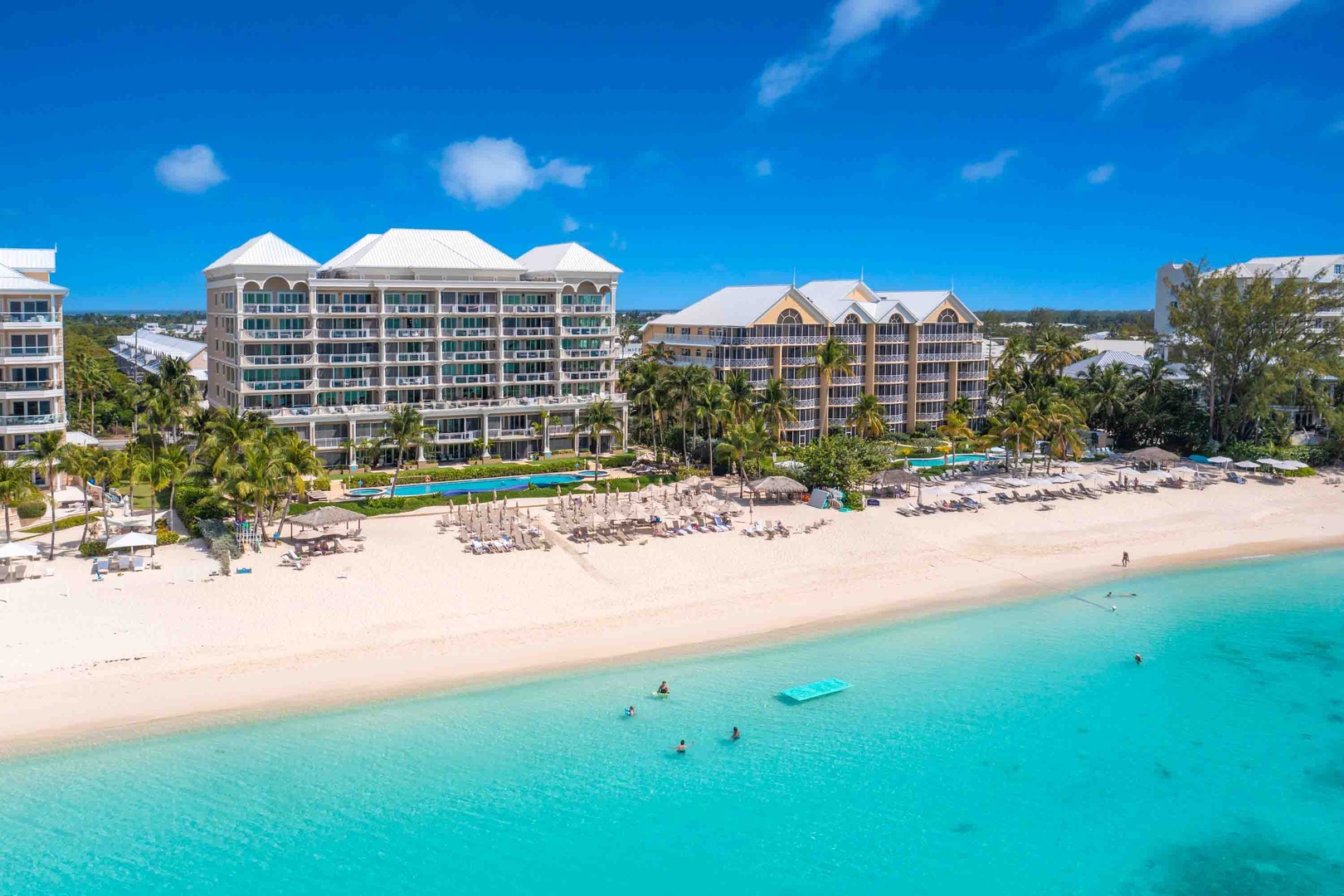 Beachcomber sits on the widest stretch of Seven Mile Beach with gentle barefoot entry into the ocean.