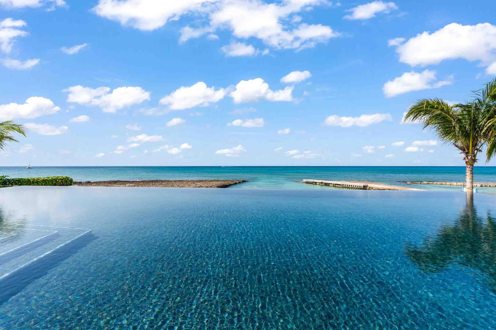 Enjoy endless ocean views from the pool.