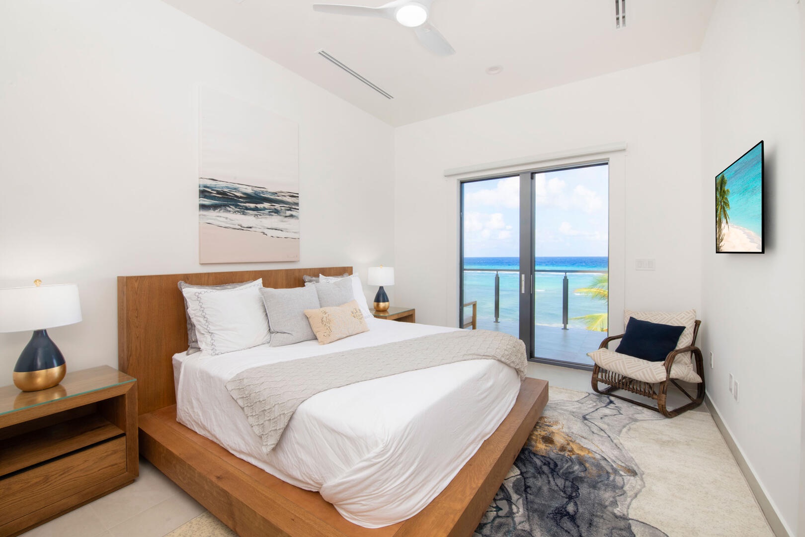 Suite 2 with king bed.