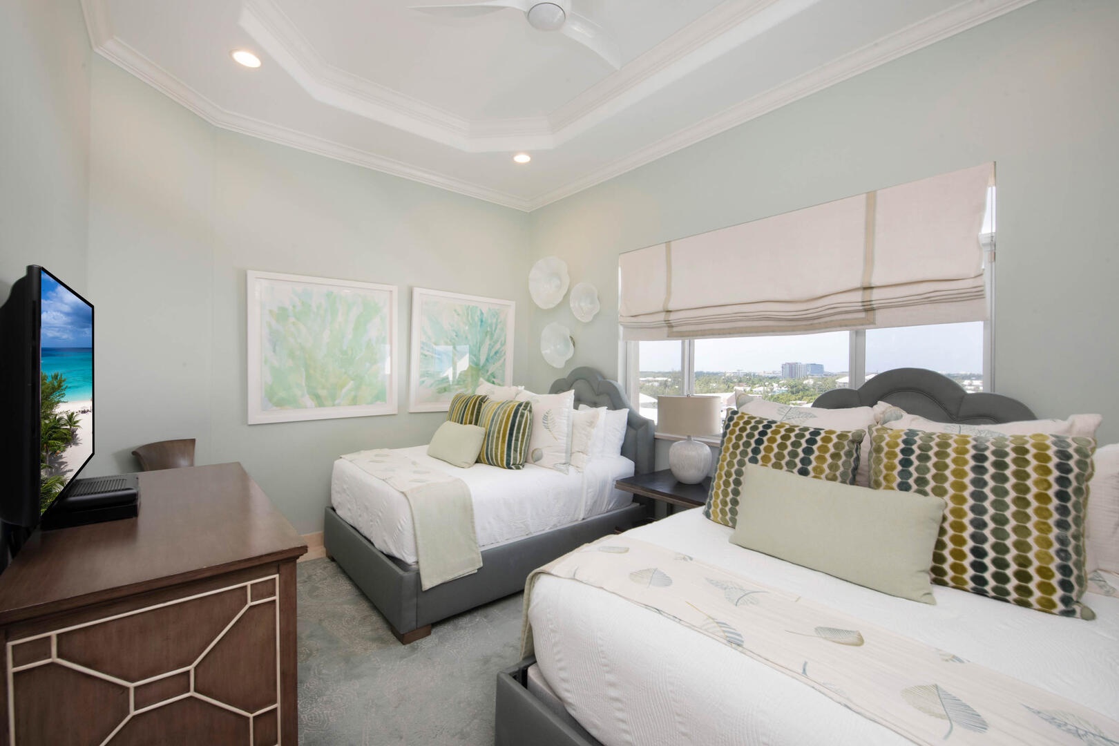 Guest Suite 2 with double beds.