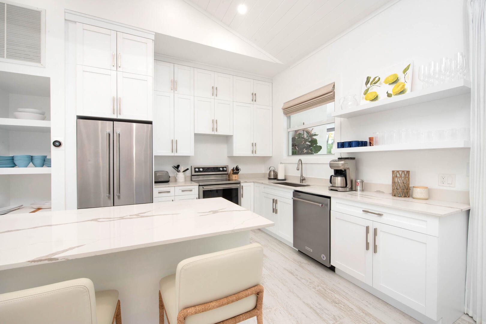Kitchen with modern appliances.