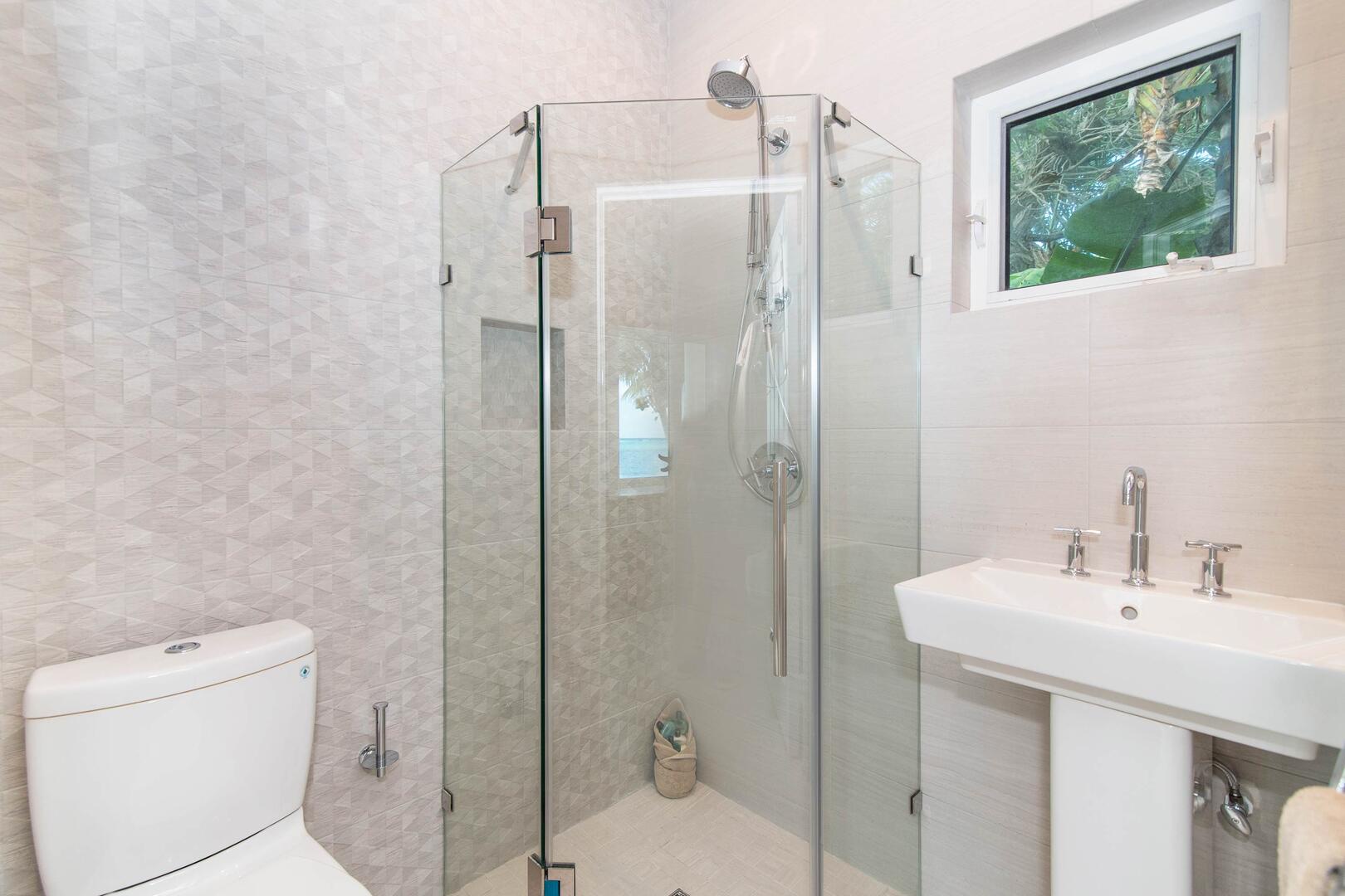 Cottage Ensuite #2 with walk-in shower.