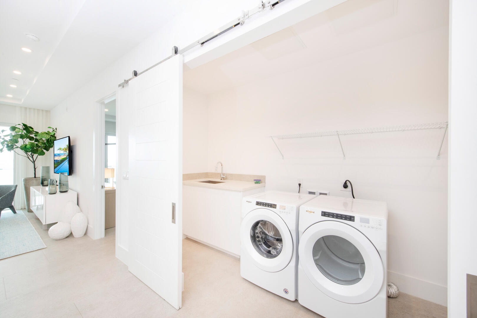 Laundry room.
