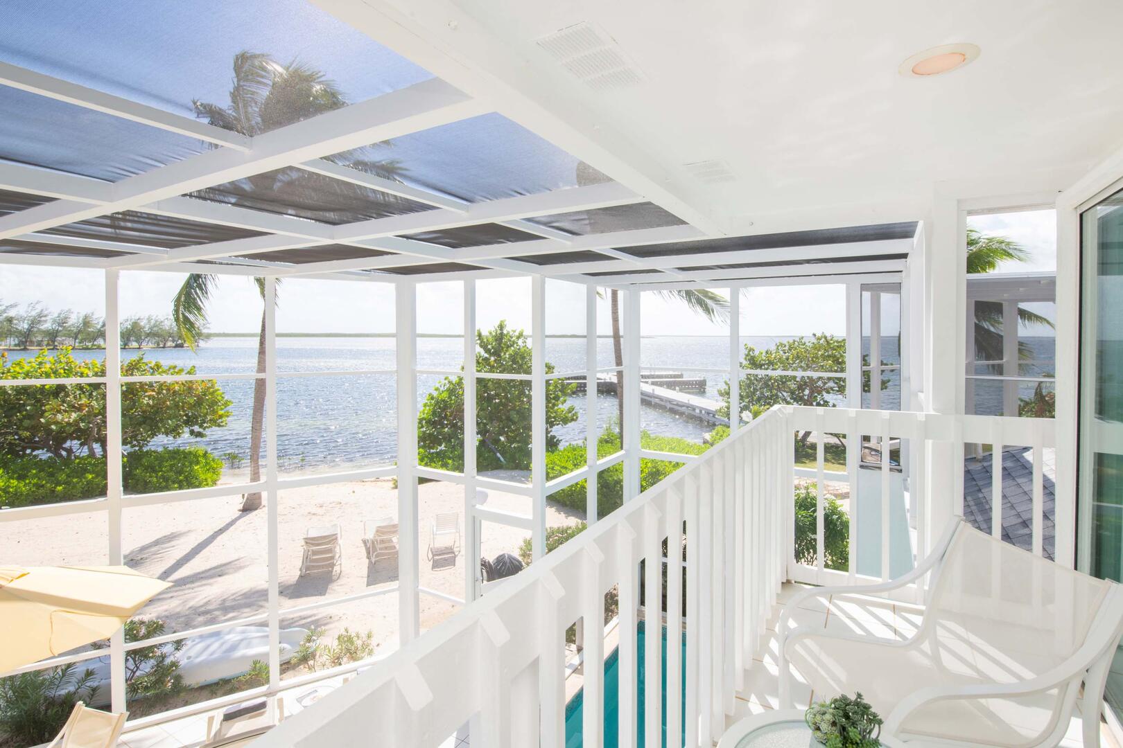 Balcony view off the primary suite.