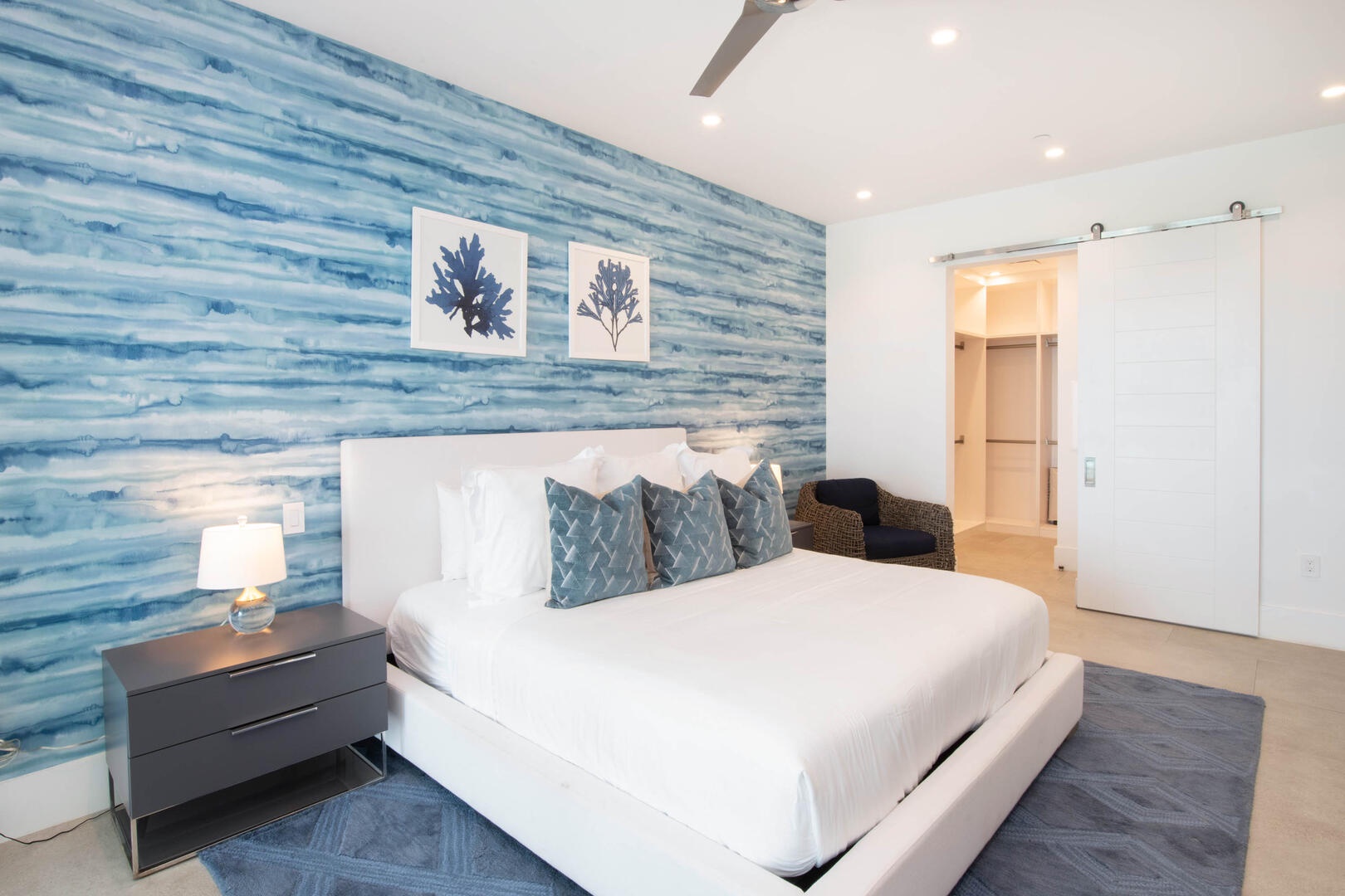 Primary suite with king bed