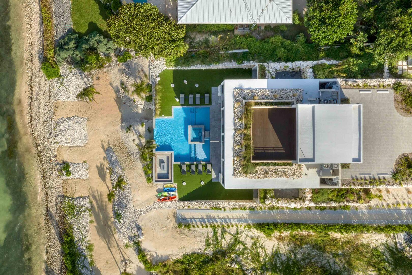 Aerial view of Bella Roca