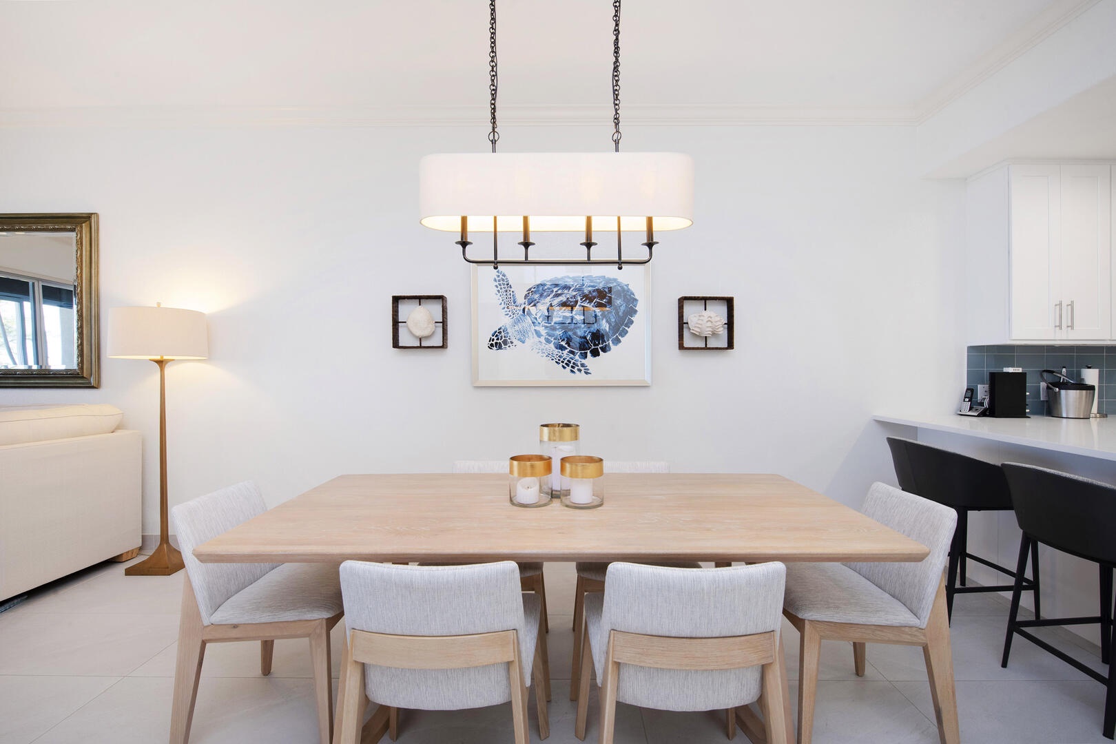 New indoor dining table.