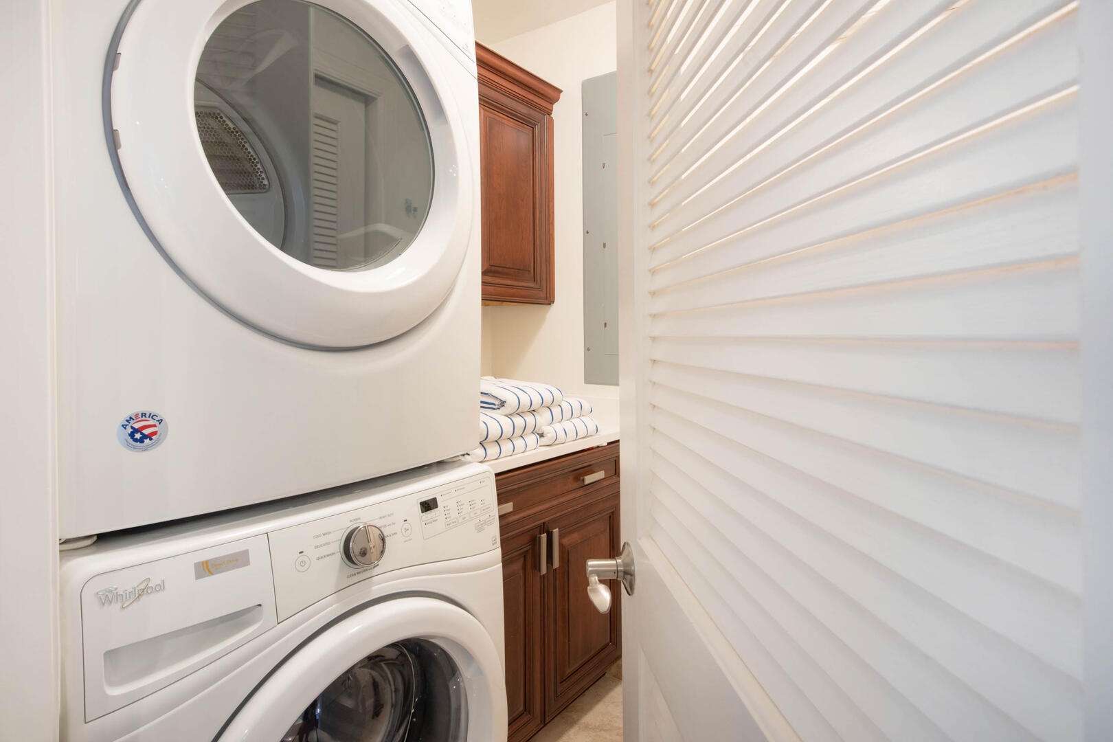 In-unit washer and dryer.