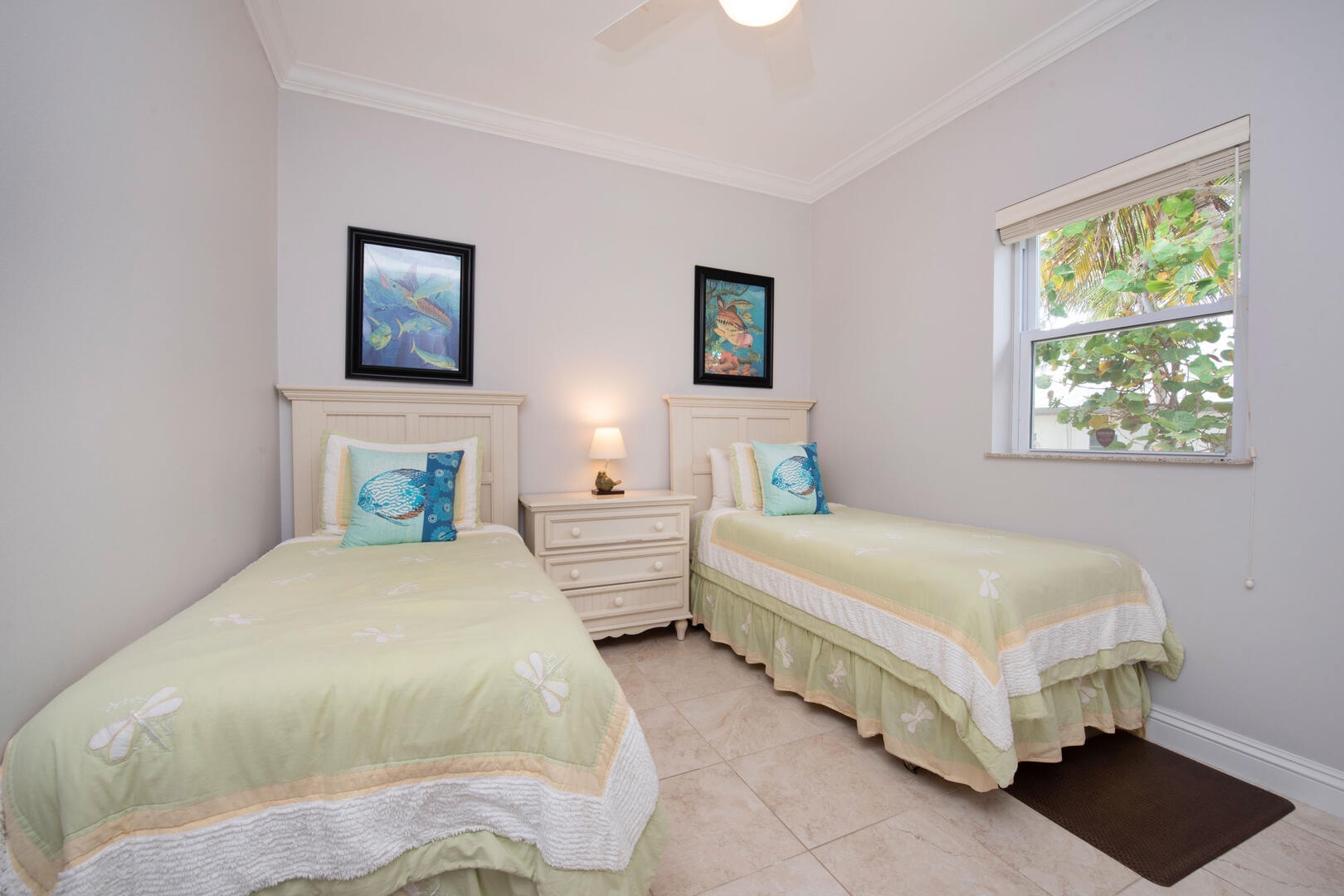 Twin Bedroom with two twin beds.