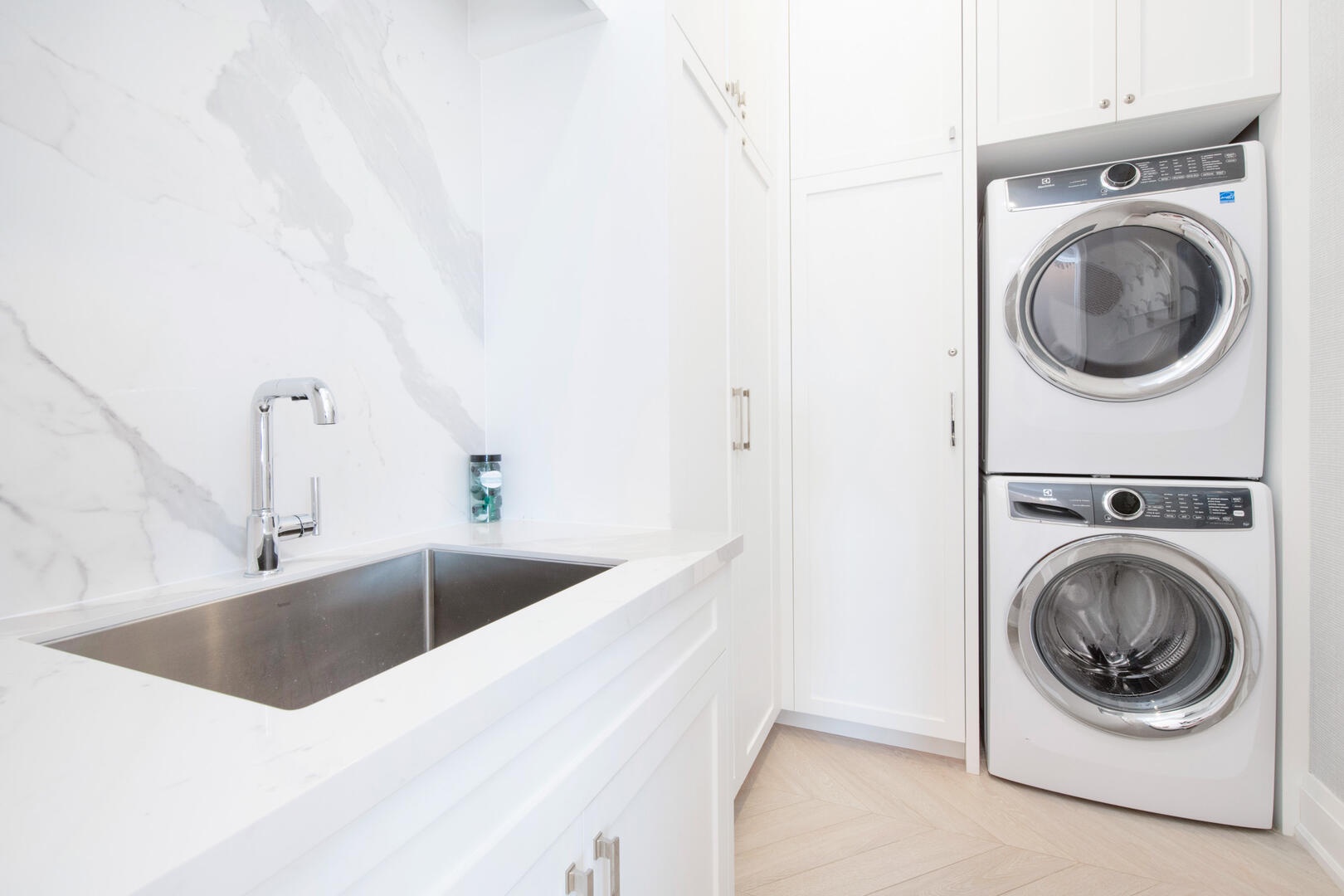 In-unit laundry room.