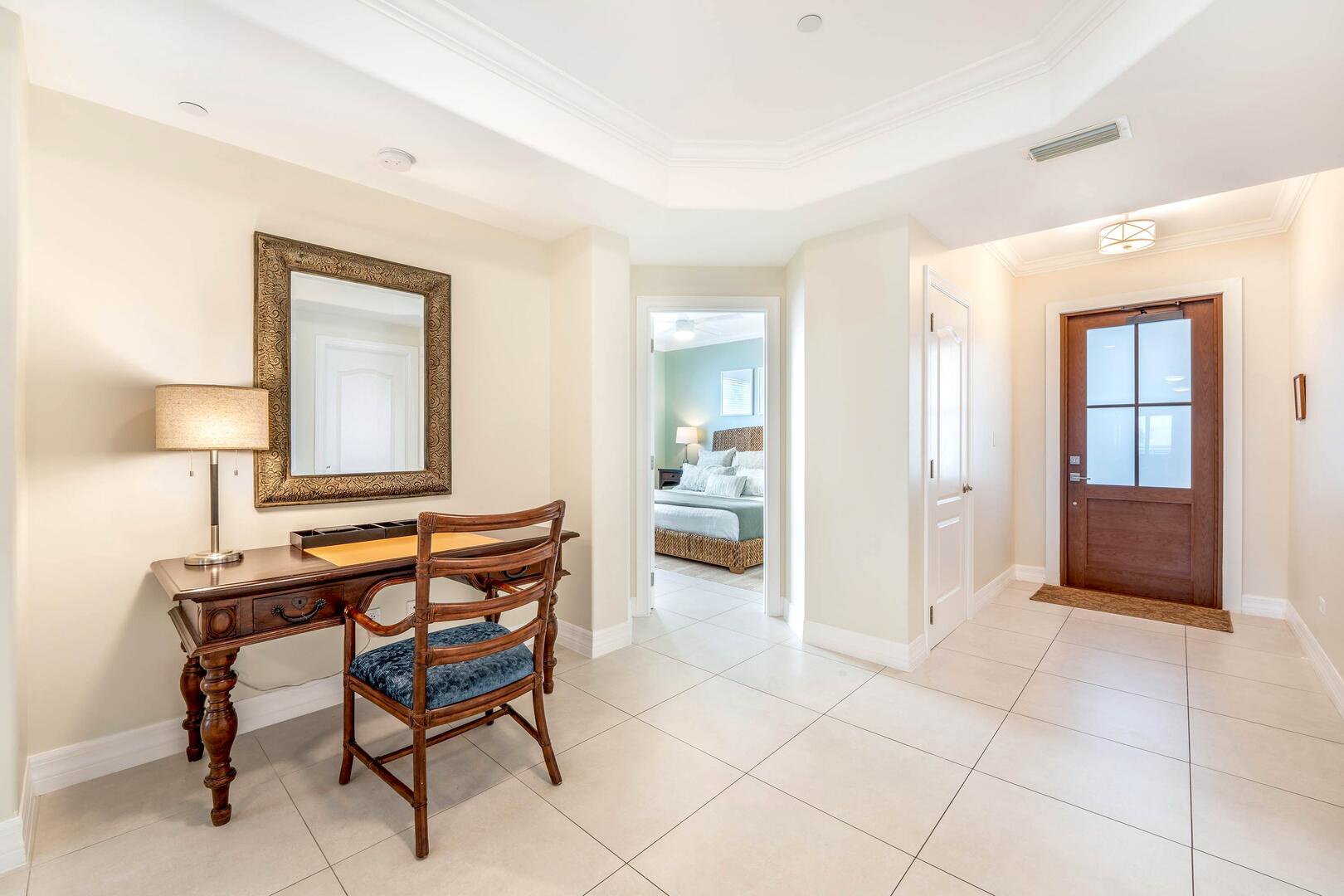 Complimentary housekeeping is provided on Mondays, Wednesdays, and Fridays.