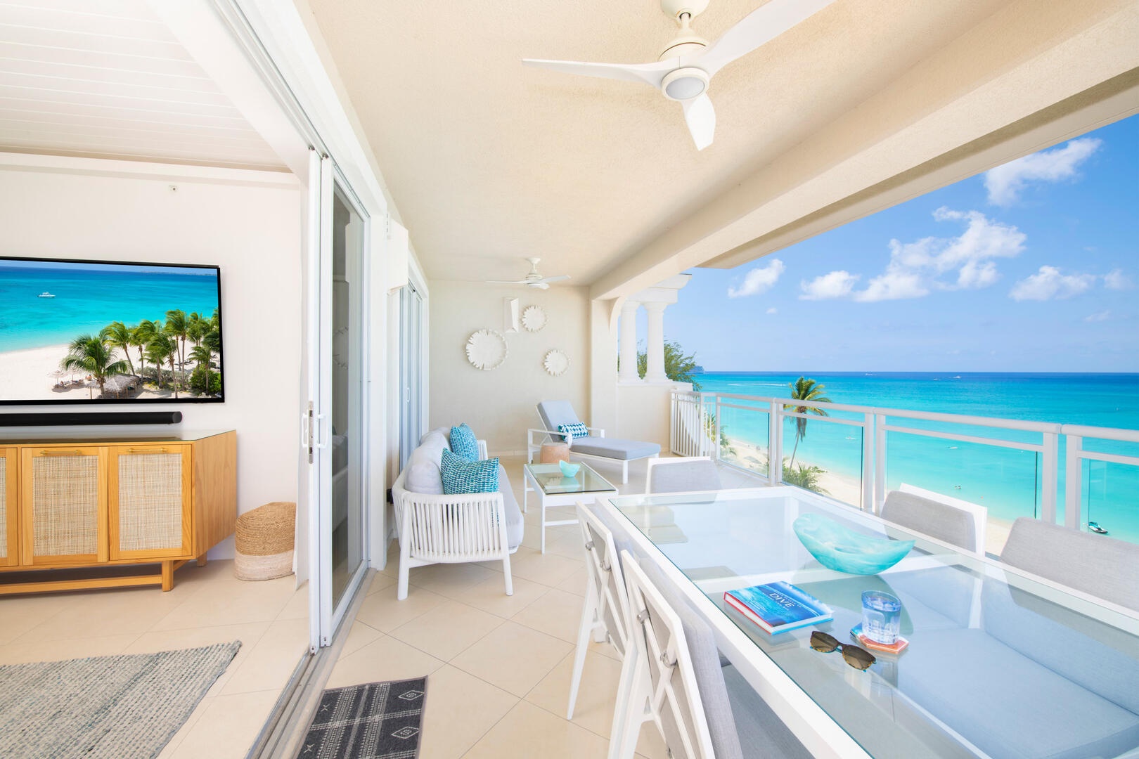 Balcony walk-out access.