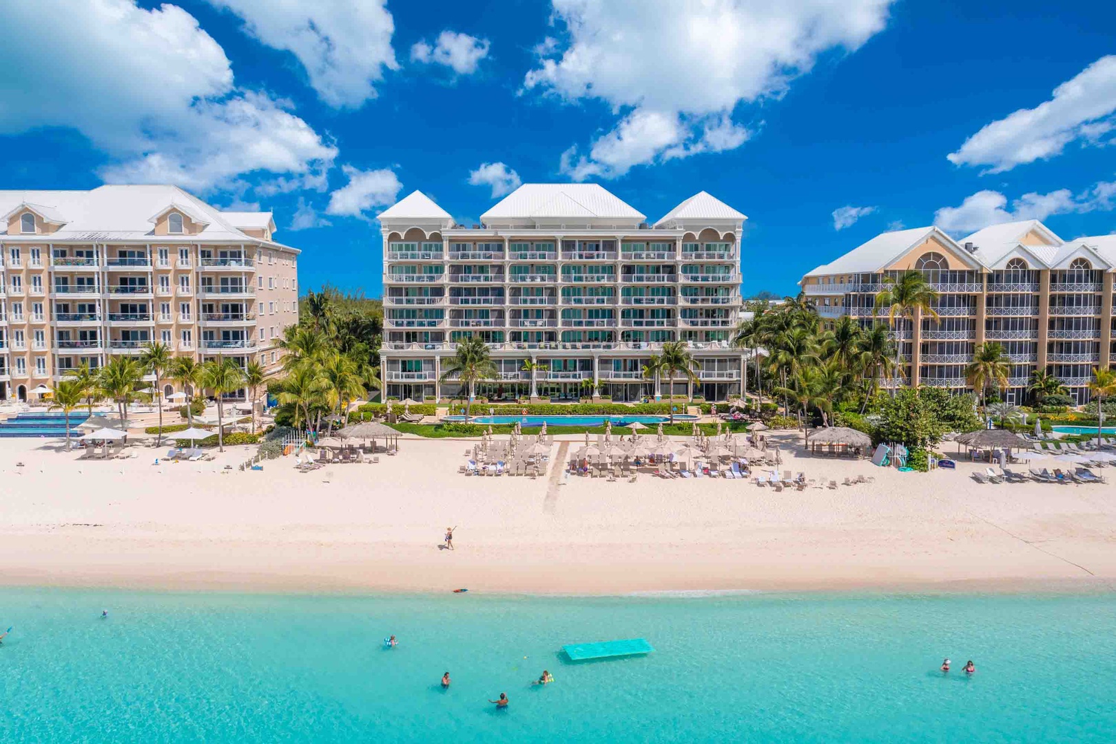 Beachcomber sits on the widest stretch of Seven Mile Beach with gentle barefoot entry into the ocean.