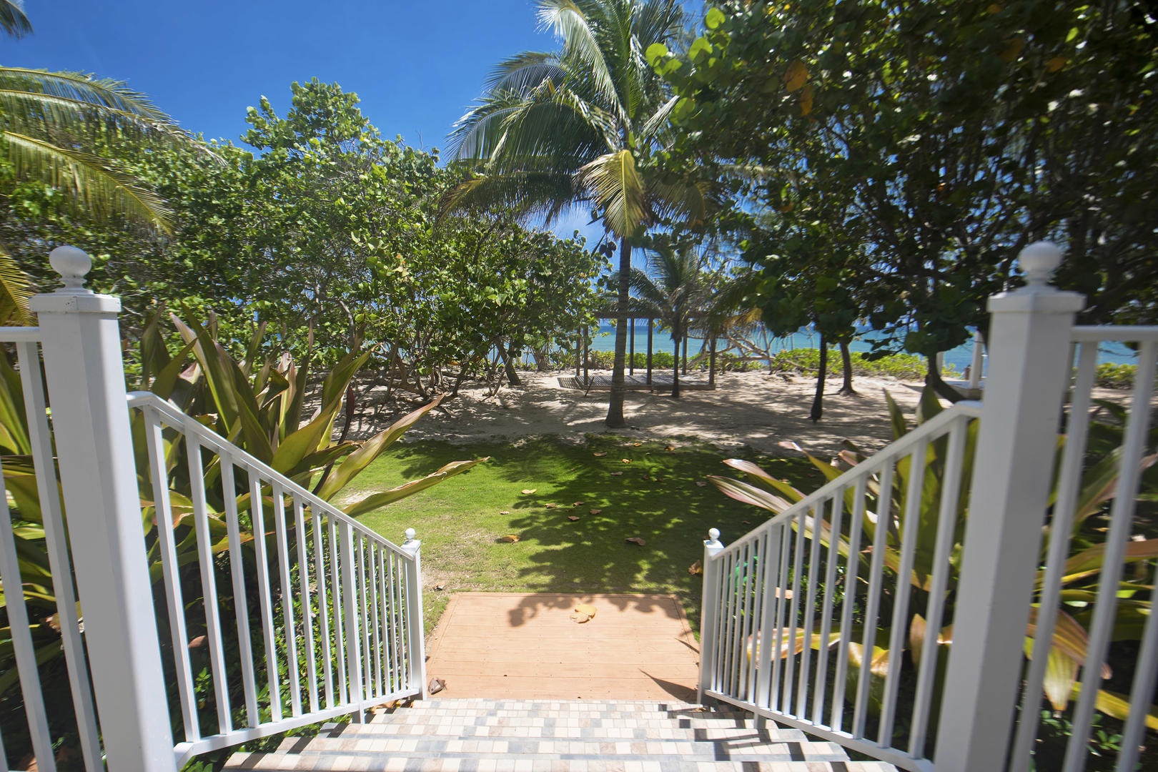Ocean view from Mango Cottage's porch.