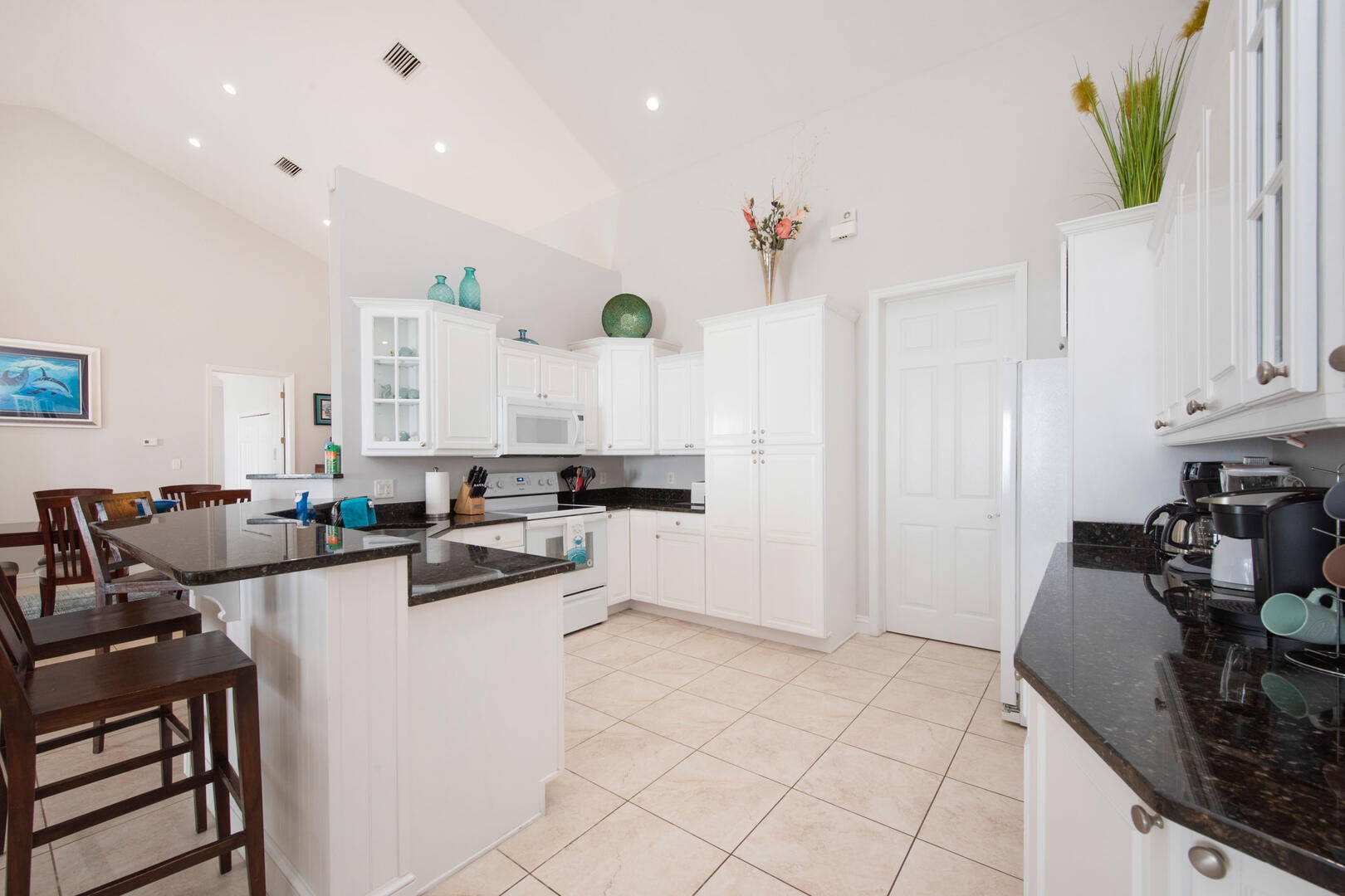 Cook up your favorite meals in this modern kitchen.