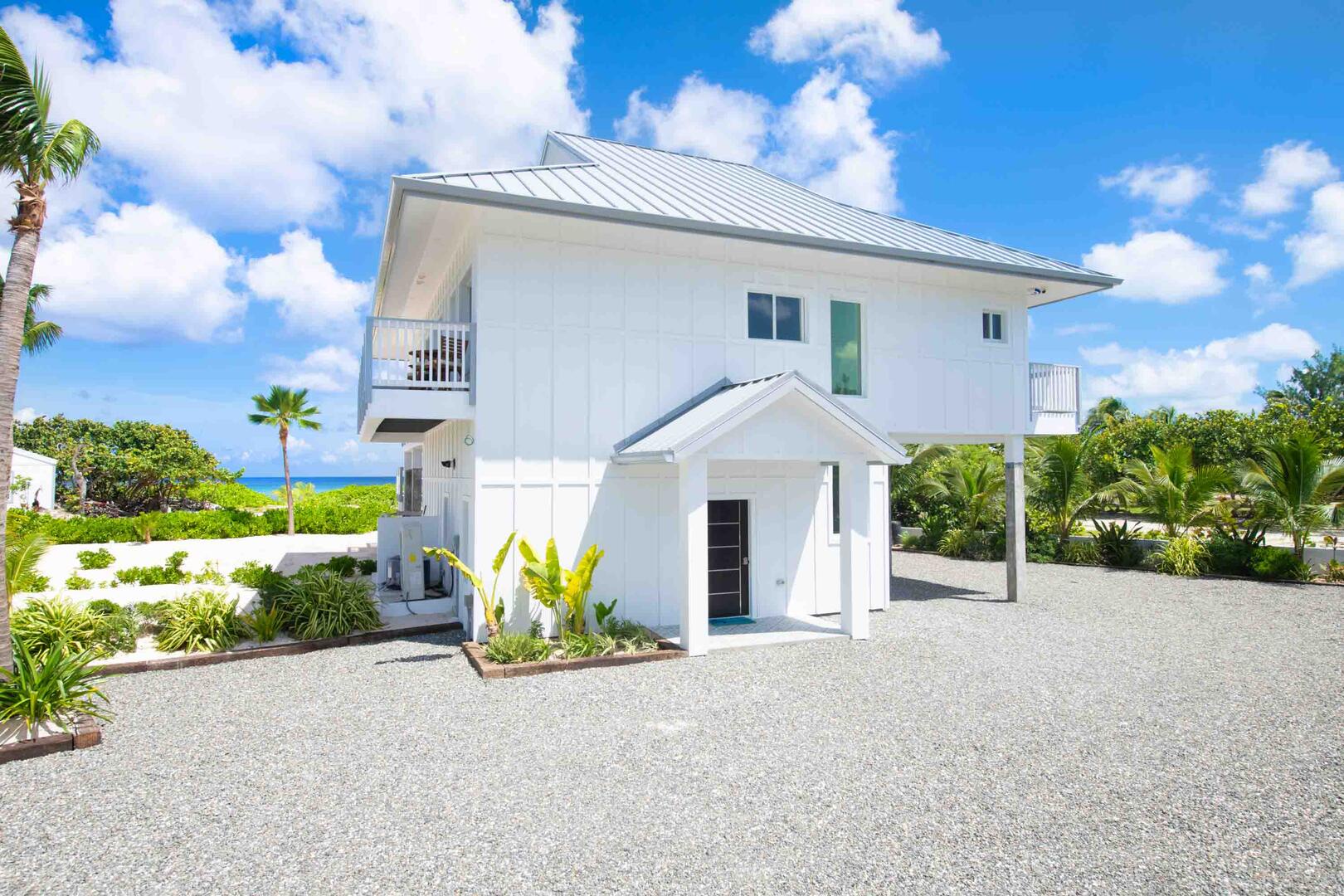 Front entrance and driveway.