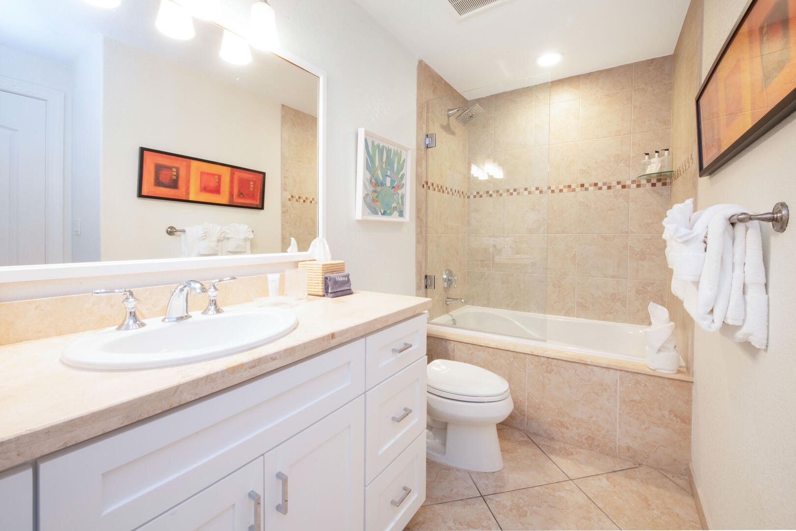 Guest ensuite with tub.