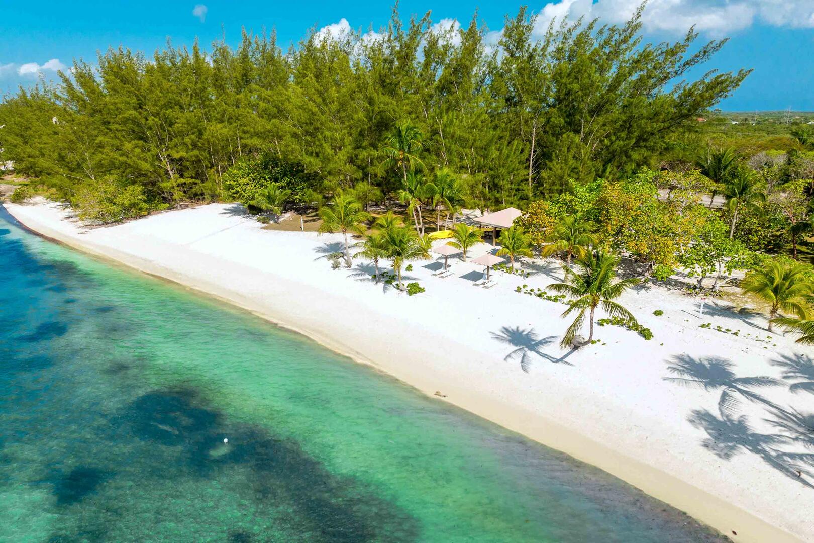 Enjoy 300 feet of pristine beachfront all to yourself!