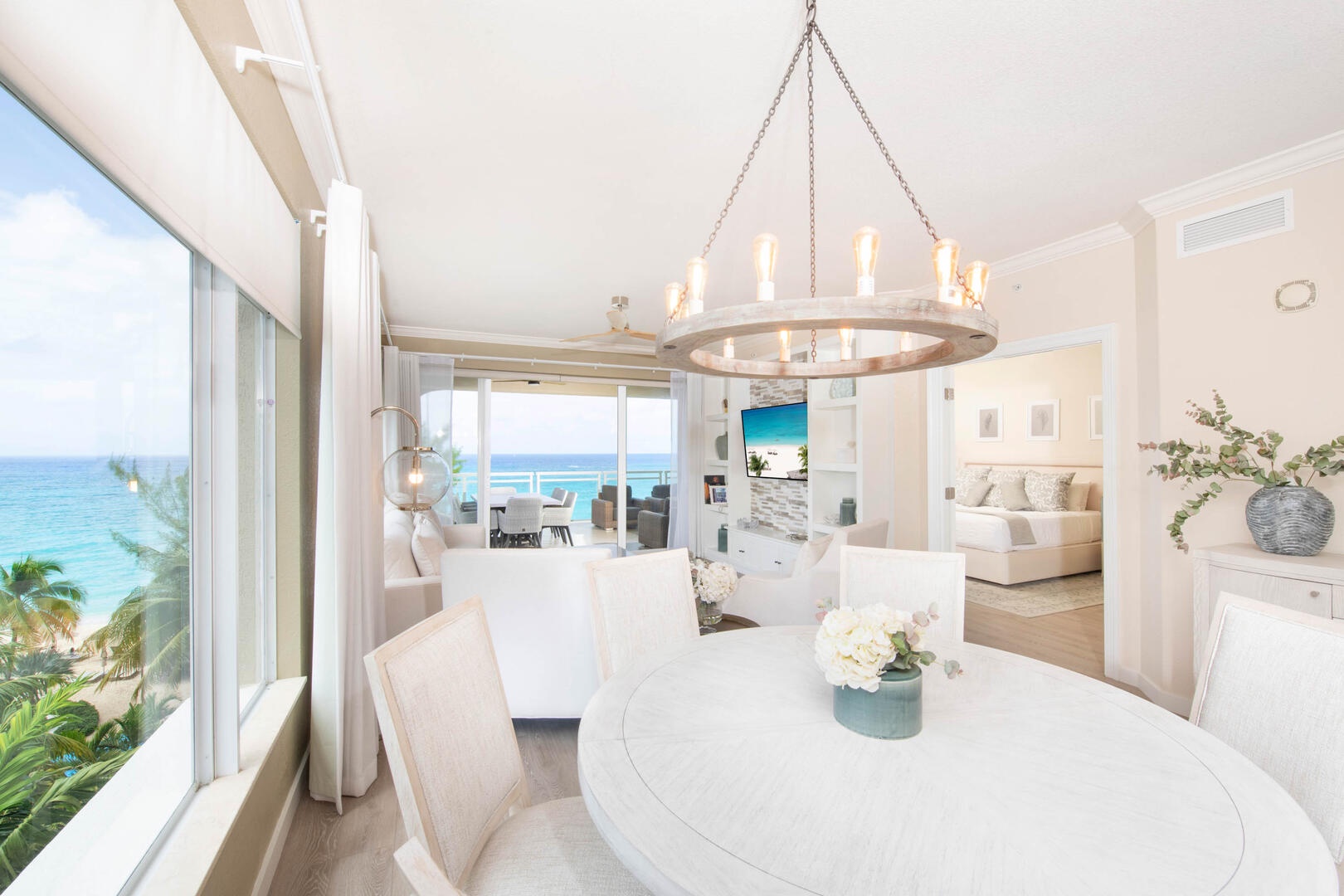 Dining room table for six.